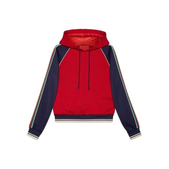 Gucci Gucci SS21 Red Knit Long Sleeve Hoodie -2506