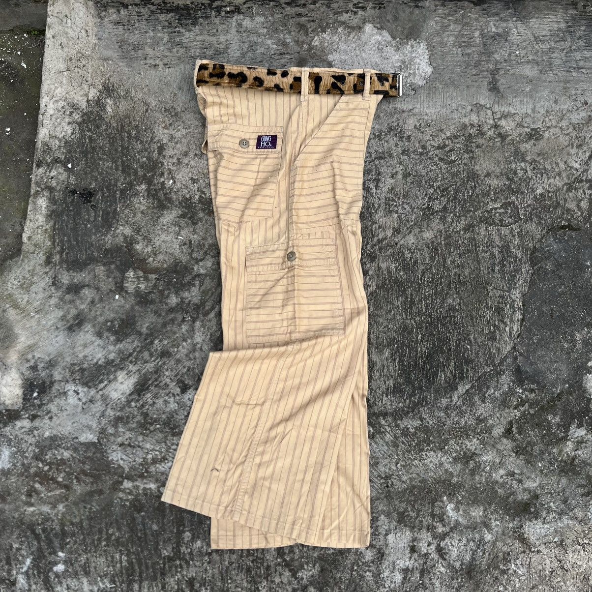 Japanese Brand Gung Ho Cargo Pants Striped Size US 30 / EU 46 - 4 Thumbnail