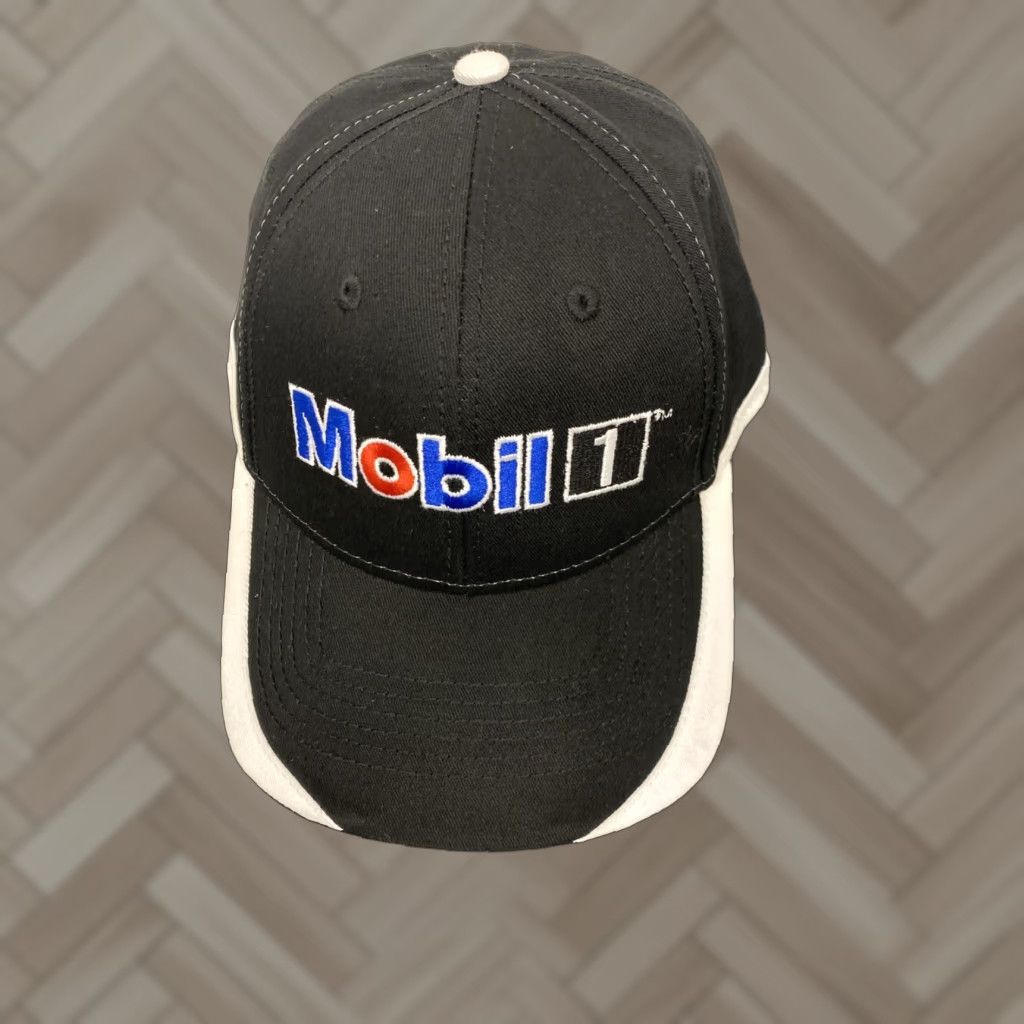 Vintage VINTAGE Mobil 1 Black Hat Baseball Cap Adjustable Men Casual Racing American 90s Size ONE SIZE - 1 Thumbnail