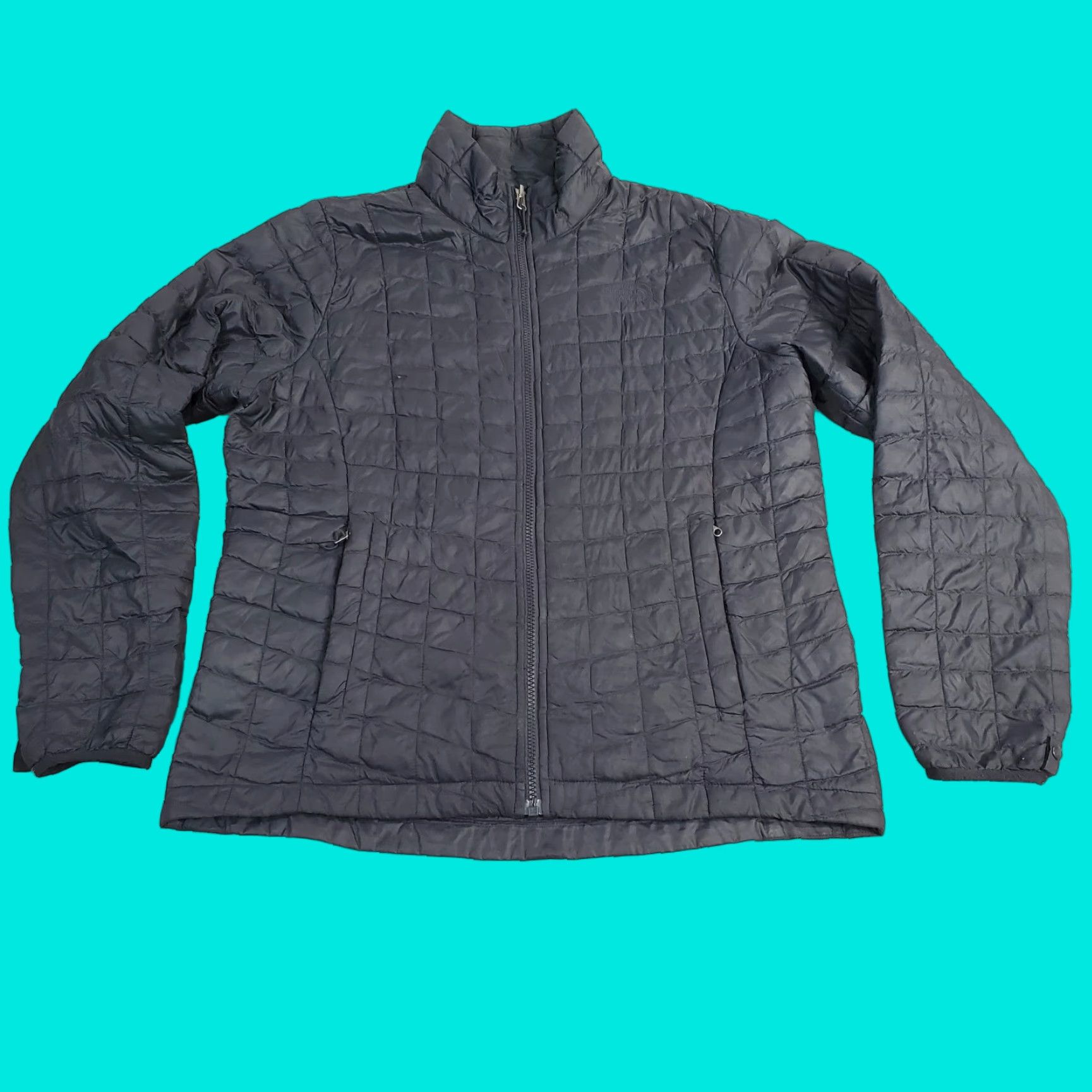The North Face The North Face Jacket Womens L Black Thermoball Puffer Quilted Windbreaker Full Zip Pockets Outdoor 90s? Size L / US 10 / IT 46 - 1 Thumbnail