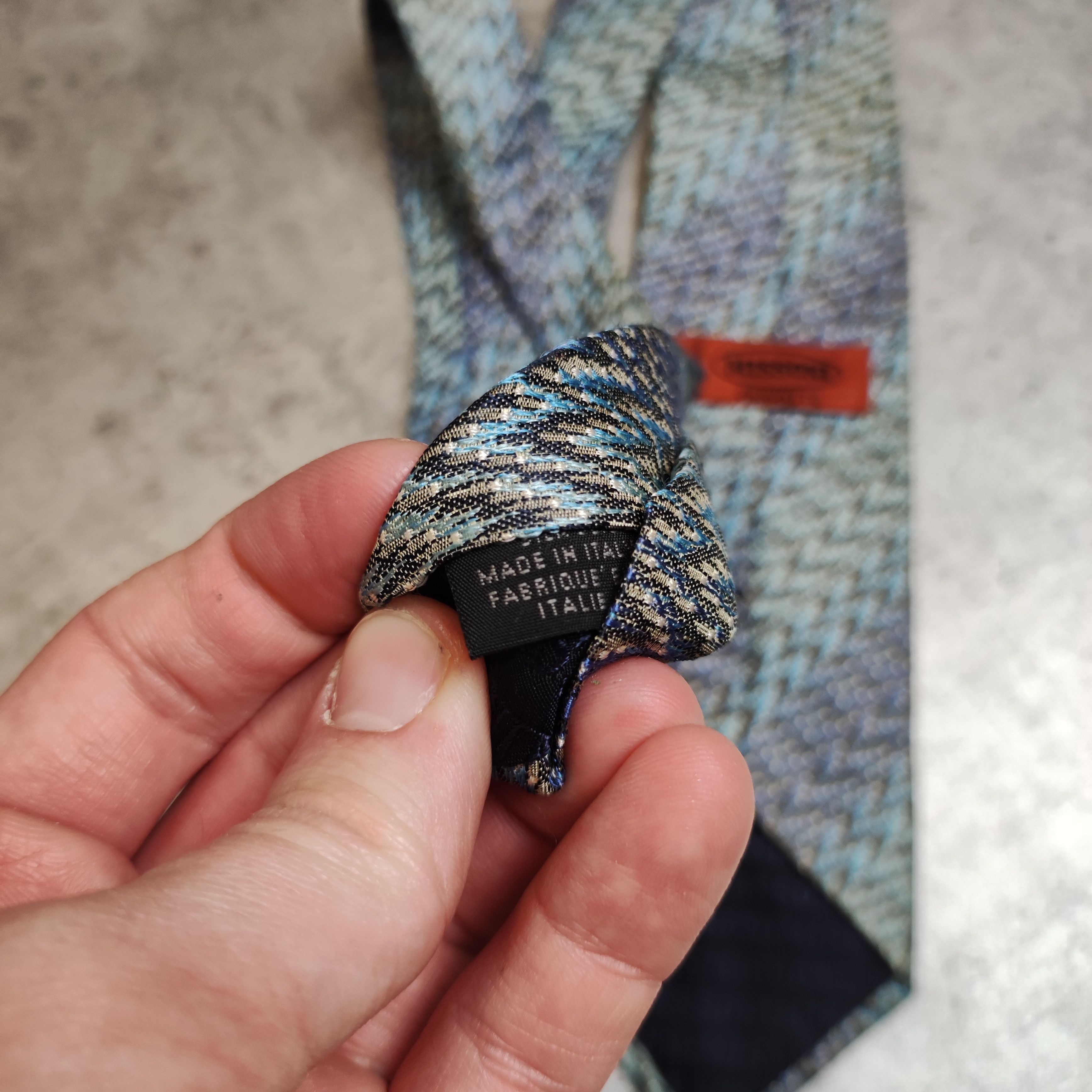 Missoni × Vintage RARE 90s Missoni Cravatte Silk Vintage Abstract Tie Size ONE SIZE - 4 Thumbnail