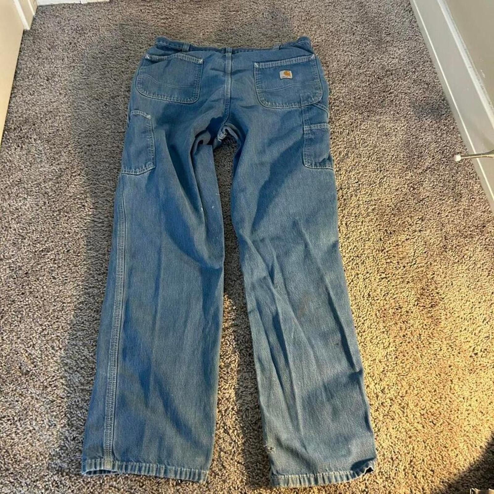 Carhartt Vintage distressed carhartt jeans 36x34 Size US 36 / EU 52 - 5 Thumbnail
