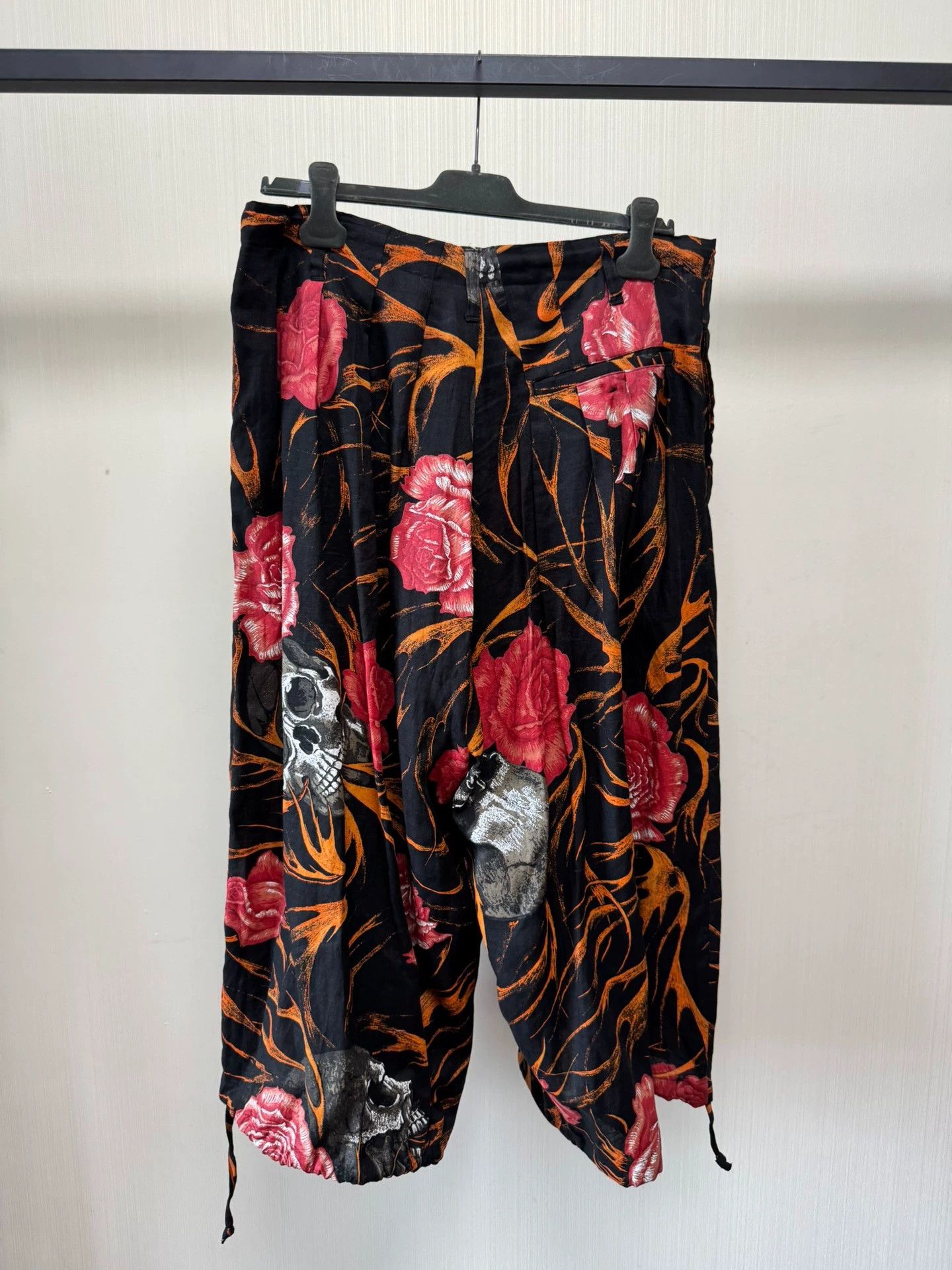 Yohji Yamamoto Yohji Yamamoto 19ss PH Skull&Rose Drawstring Hem 7/8 2 Size US 29 - 2 Thumbnail
