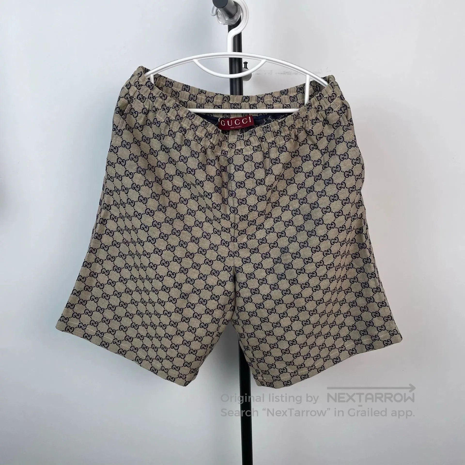 Gucci Gucci Monogram Shorts Gray 50. Size US 34 / EU 50 - 1 Thumbnail