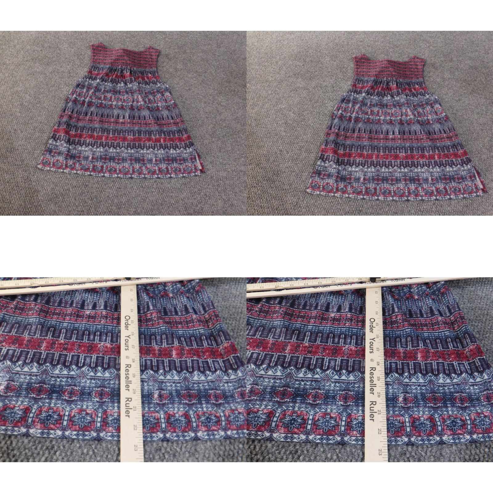 Lucky Brand Lucky Brand Blouse Shirt Women Sleeveless Striped Cotton Modal Crew Neck Small Red Blue Pattern Regular Size S/Shirt Women Size S / US 4 / IT 40 - 8 Thumbnail