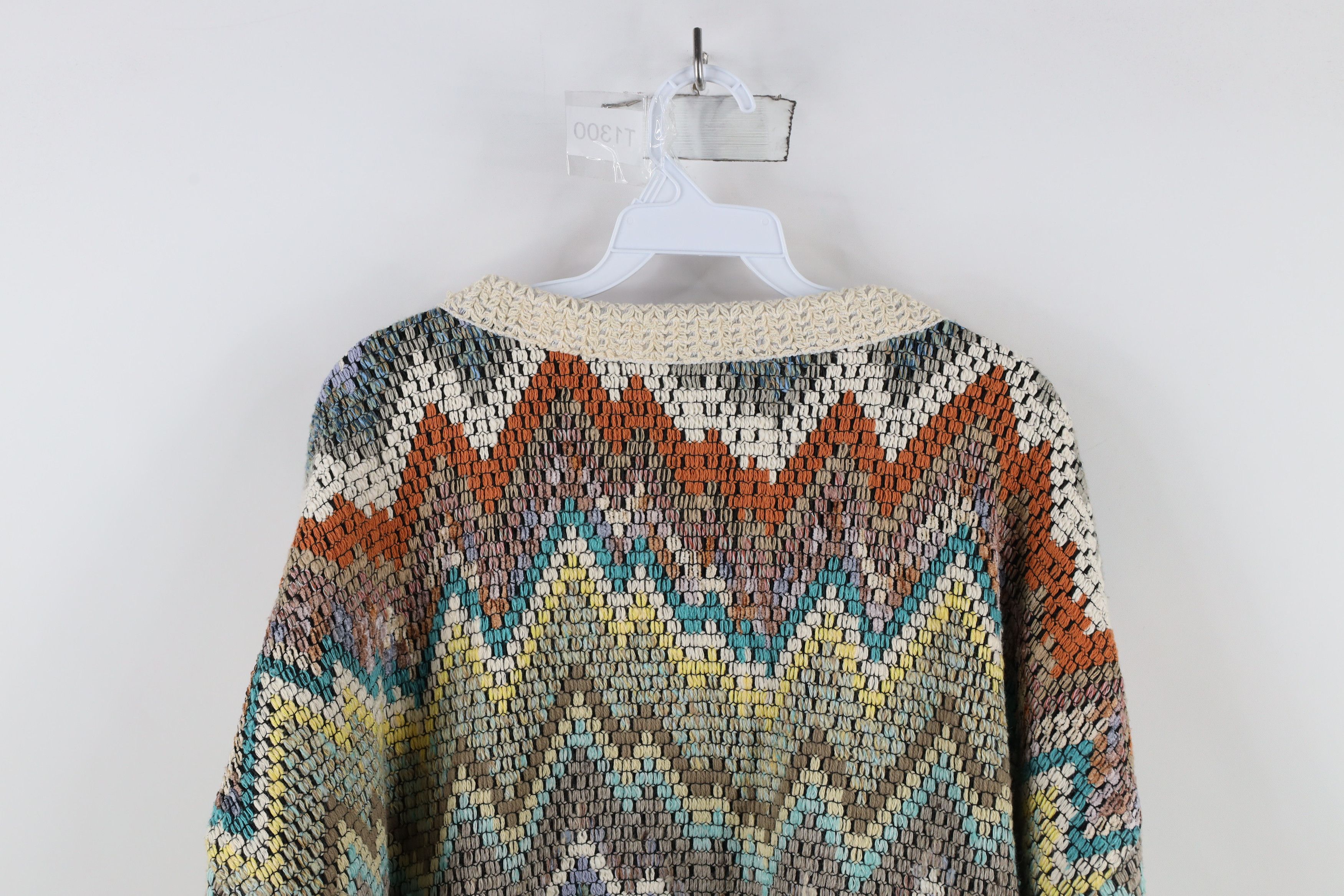 Vintage Vintage 90s Coogi Style Zig Zag Textured Knit Sweater USA Size US XL / EU 56 / 4 - 10 Thumbnail