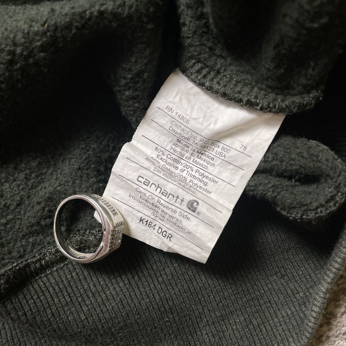 Carhartt Carhartt Heavyweight Hoodie K184 DGR Vtg Jacket Dark Green Size US XL / EU 56 / 4 - 4 Thumbnail