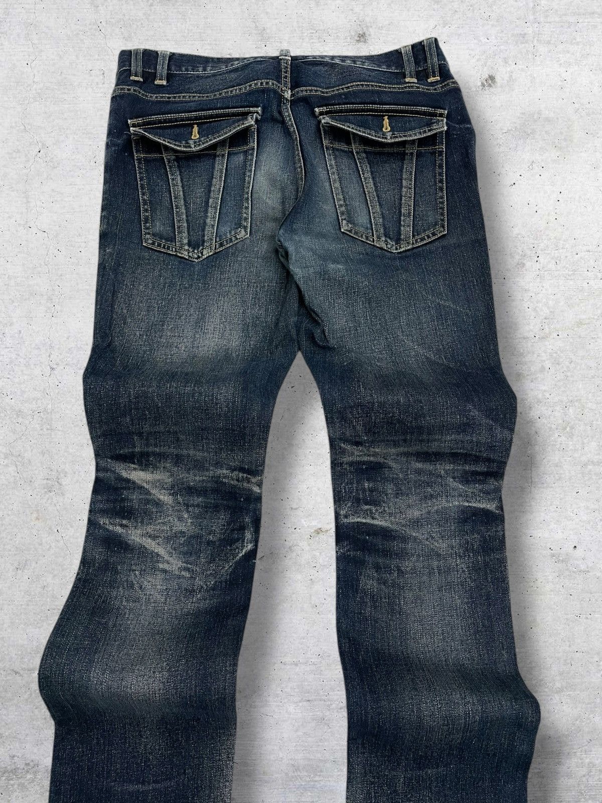 Michel Klein VINTAGE MICHEL KLEIN 90S JAPAN DESIGNER RUGGED RIPPED DENIM Size US 32 / EU 48 - 11 Thumbnail