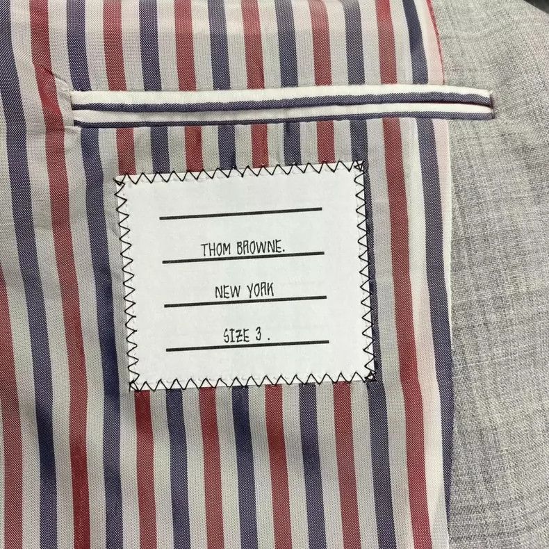 Thom Browne Thom Browne size3 Patchwork grey suit Size 38L - 4 Thumbnail