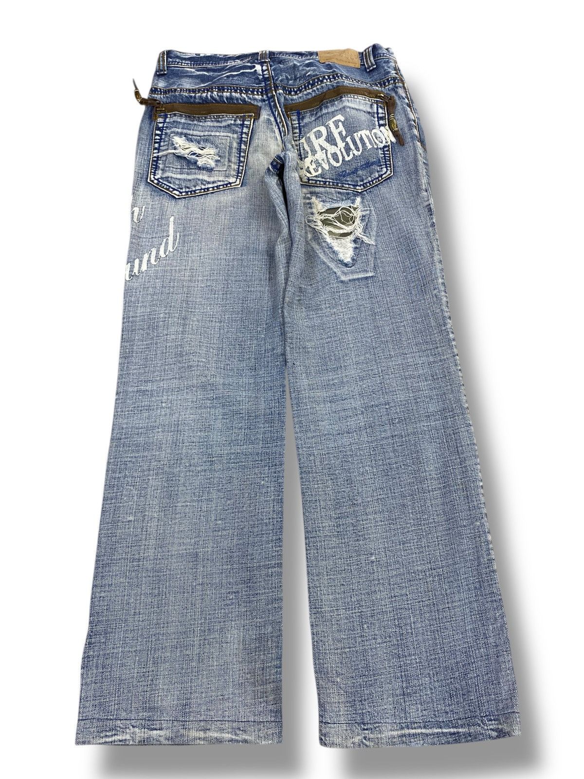 Japanese Brand Japanese Brand Acid Light Wash Style Loose Jeans Size US 32 / EU 48 - 3 Thumbnail