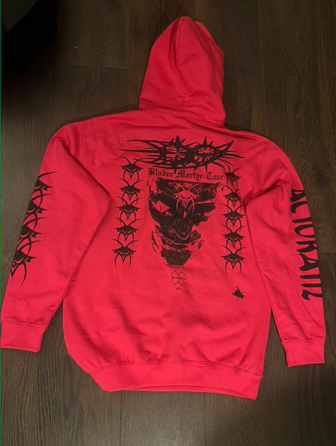 Drain Gang bladee martyr tour acid rain hoodie Size US M / EU 48-50 / 2 - 3 Thumbnail