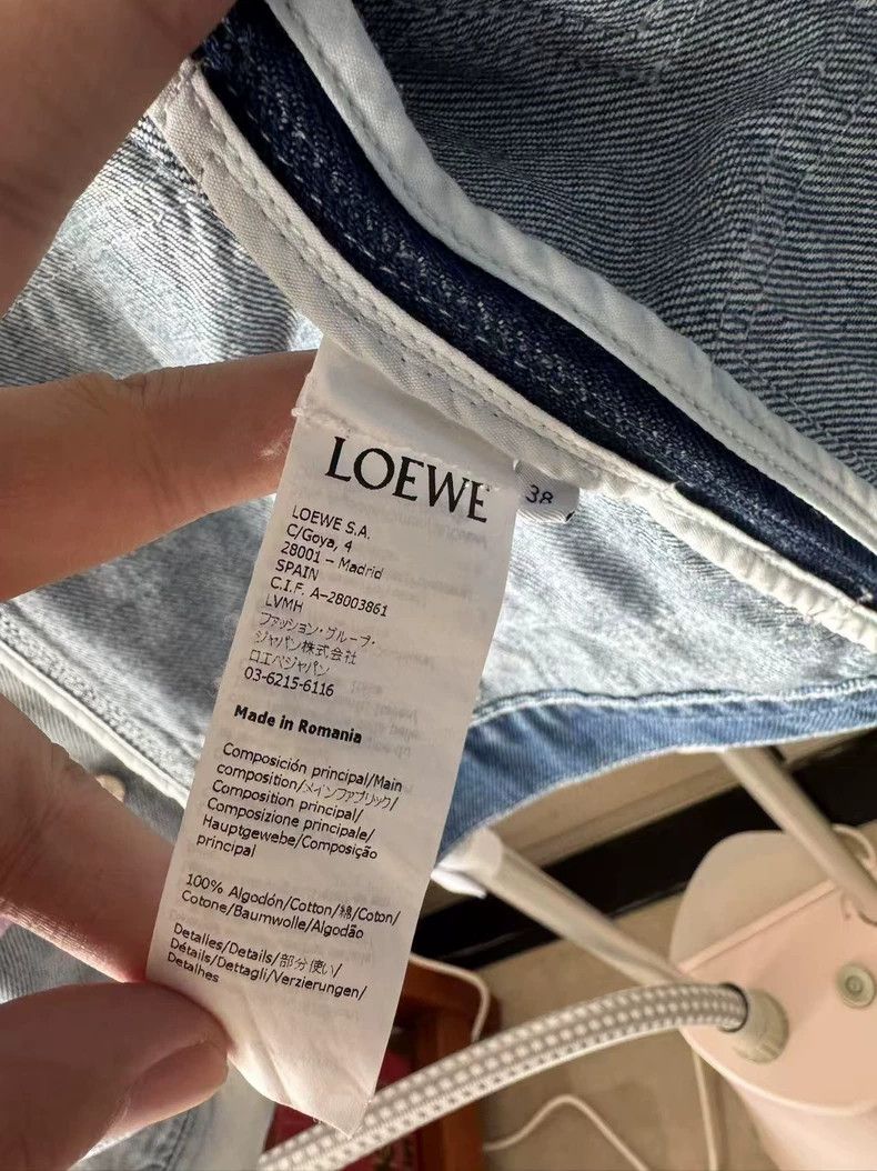 Loewe LOEWE Printed denim jacket coat Size M / US 6-8 / IT 42-44 - 4 Thumbnail