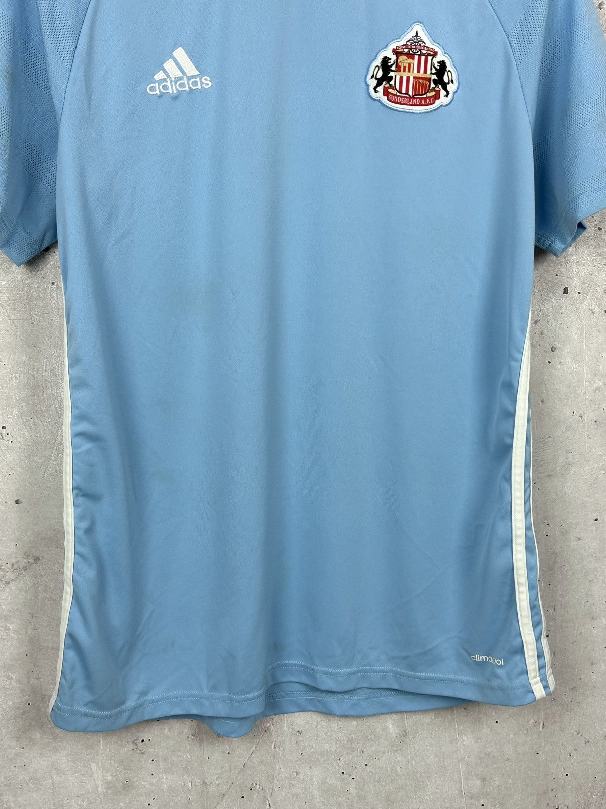 Adidas × Vintage Adidas Climacool FC Sunderland Stripped Blue Soccer Jersey Size US L / EU 52-54 / 3 - 3 Thumbnail