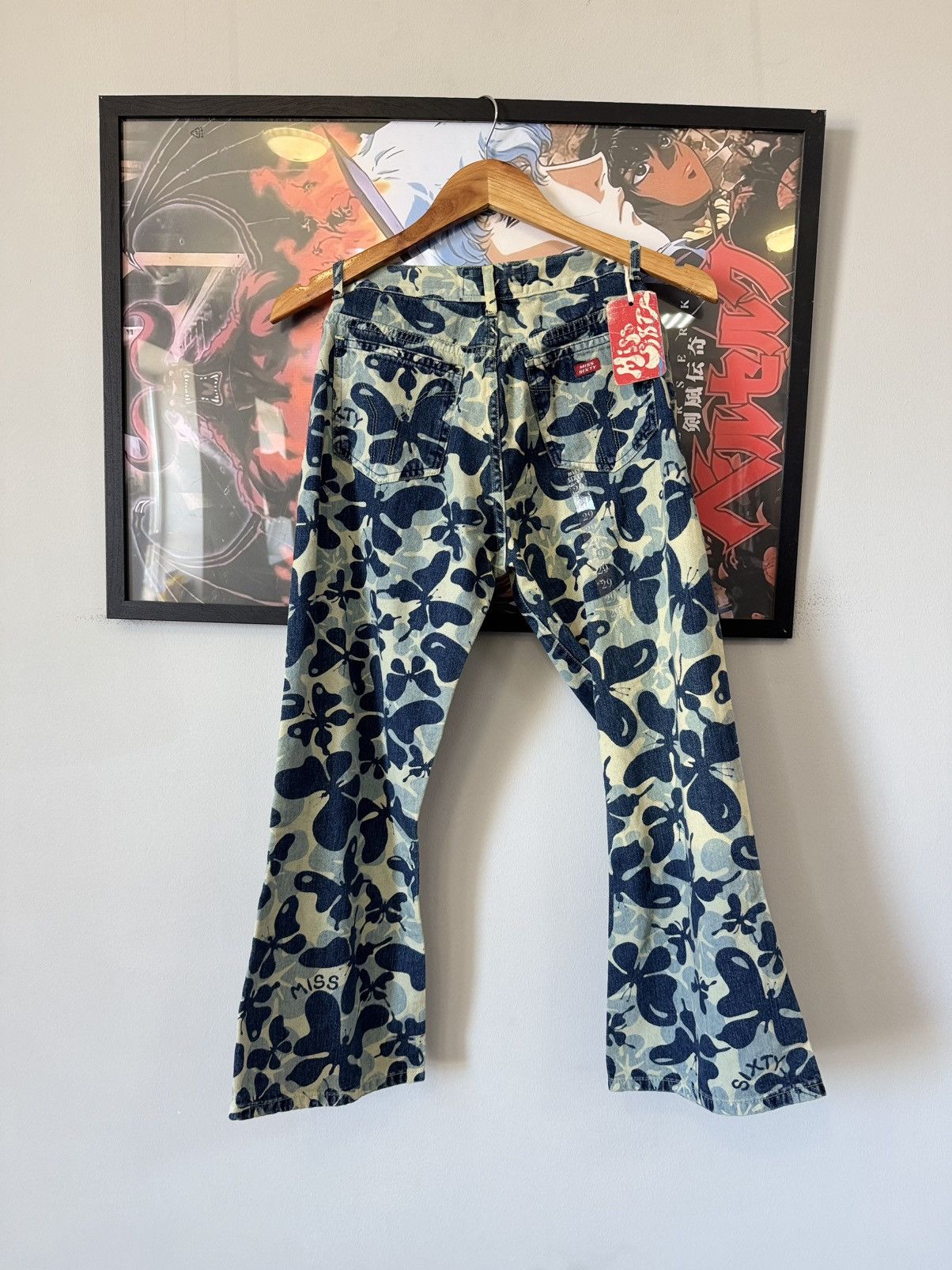 Miss Sixty Vintage Y2K Miss Sixty Flared Low Rise Distressed Jeans Size 29" - 7 Thumbnail