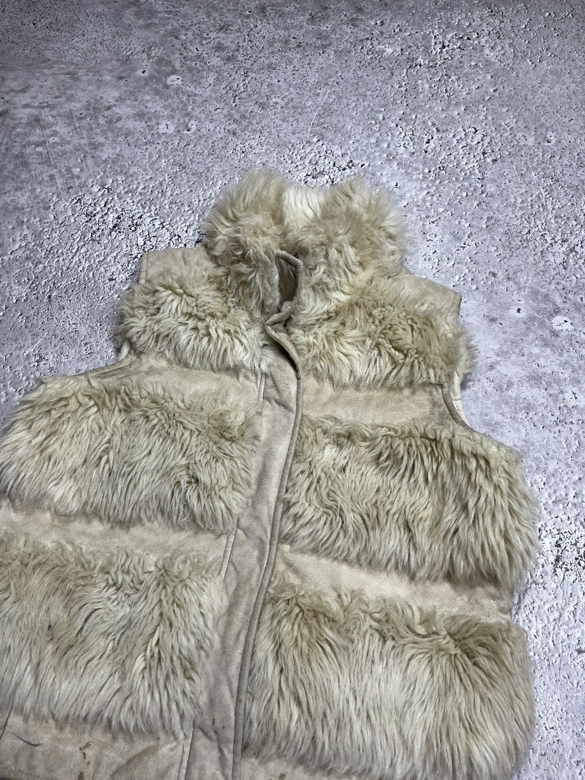 Other Womens Faux Fur Cream Vest Winter Layered Gilet Size XS / US 0-2 / IT 36-38 - 5 Thumbnail