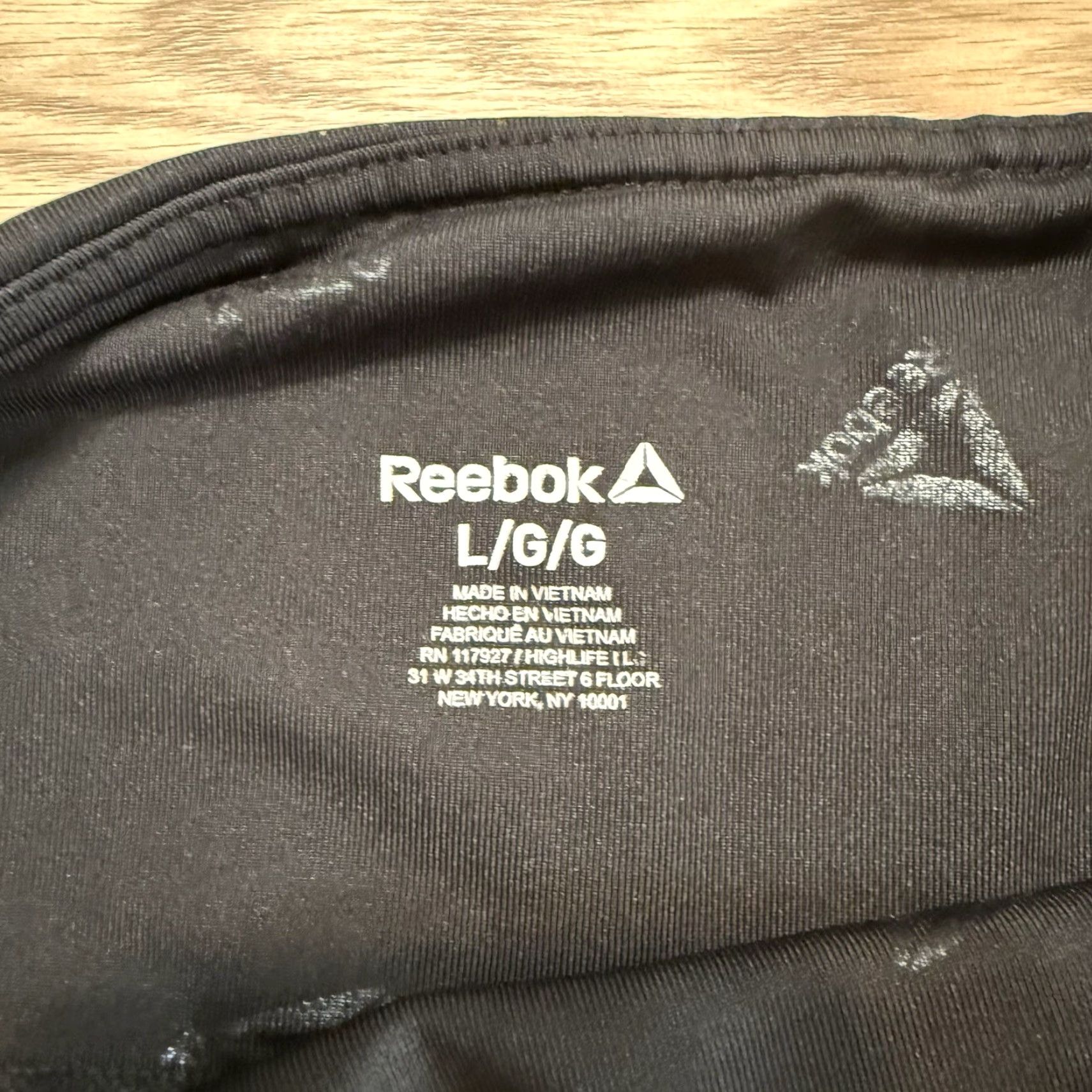 Reebok VINTAGE Reebok Yoga Leggings Women's Large Black Capri Workout Pants Size 36" / US 14 / IT 50 - 2 Thumbnail
