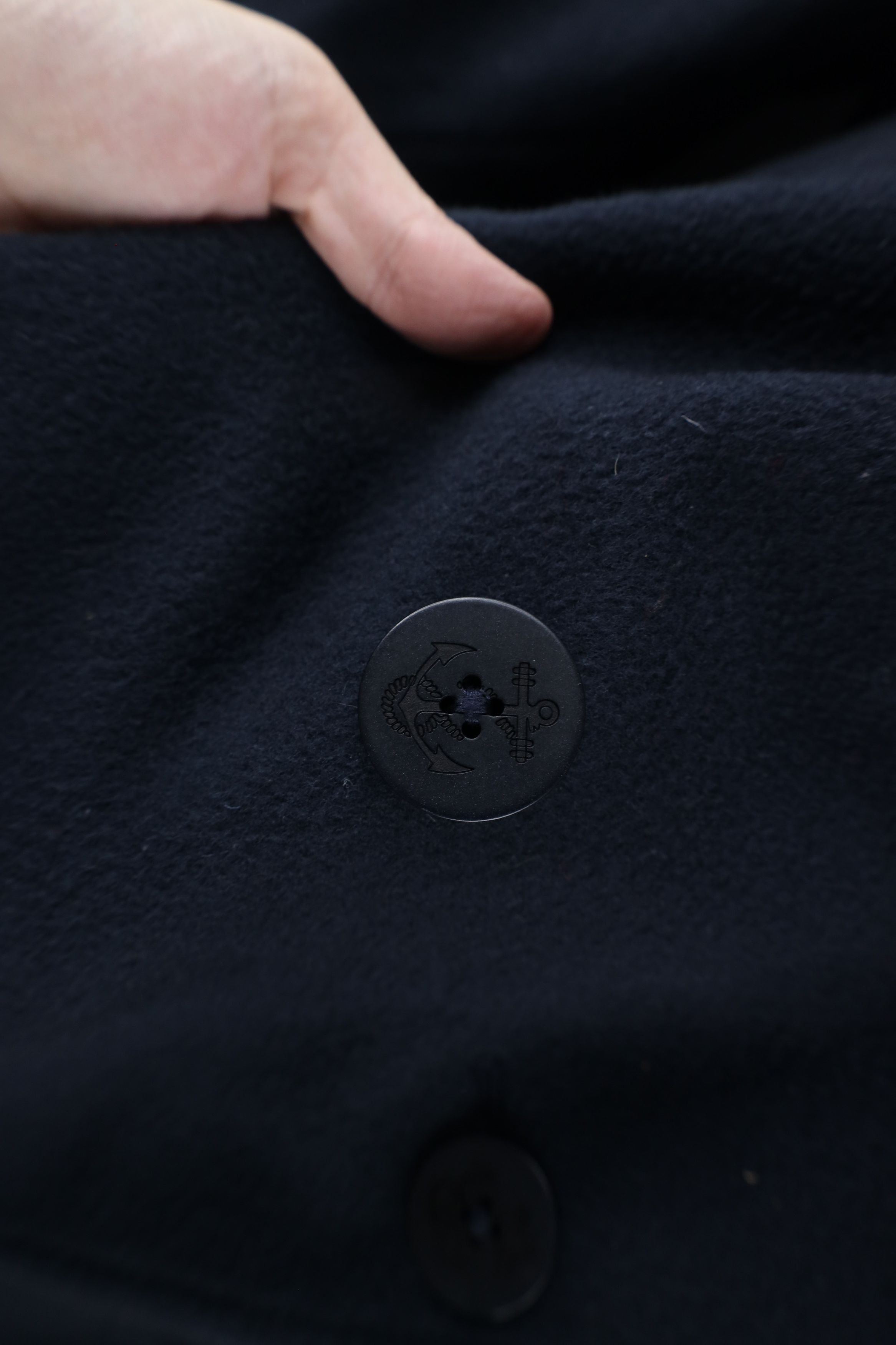 L.L. Bean × Vintage Vintage LL Bean Wool Naval Quilted Peacoat Jacket Navy Blue Size XXL / US 16-18 / IT 52-54 - 4 Thumbnail