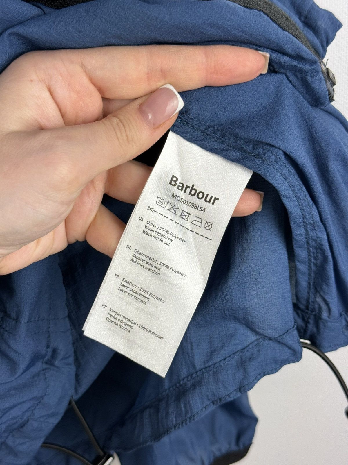 Barbour Barbour International Full Zip Hooded Windbreaker Jacket Size US XL / EU 56 / 4 - 12 Thumbnail