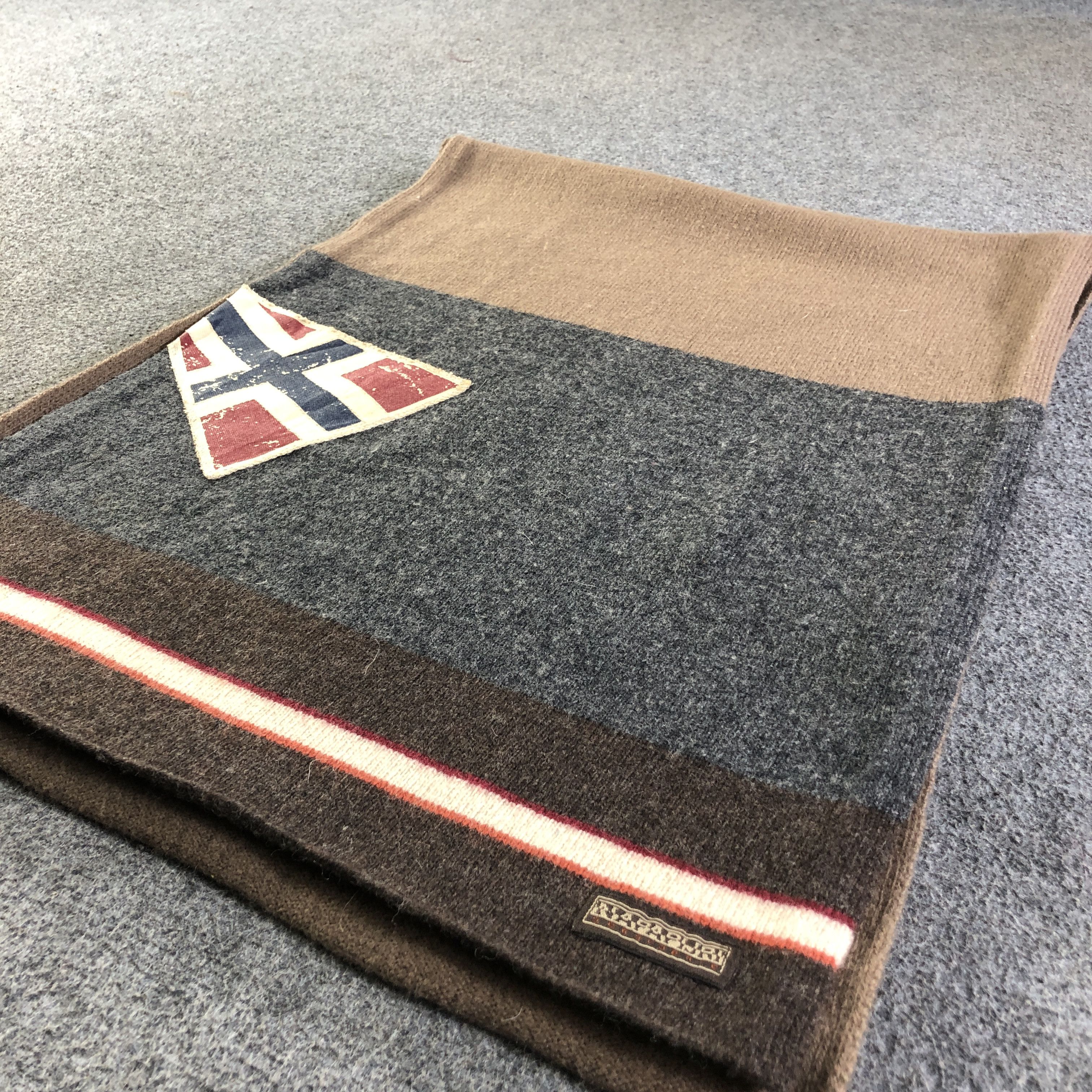 Napapijri Napapijri Wool Scarf Muffler Neckwear V2624 Size ONE SIZE - 3 Thumbnail