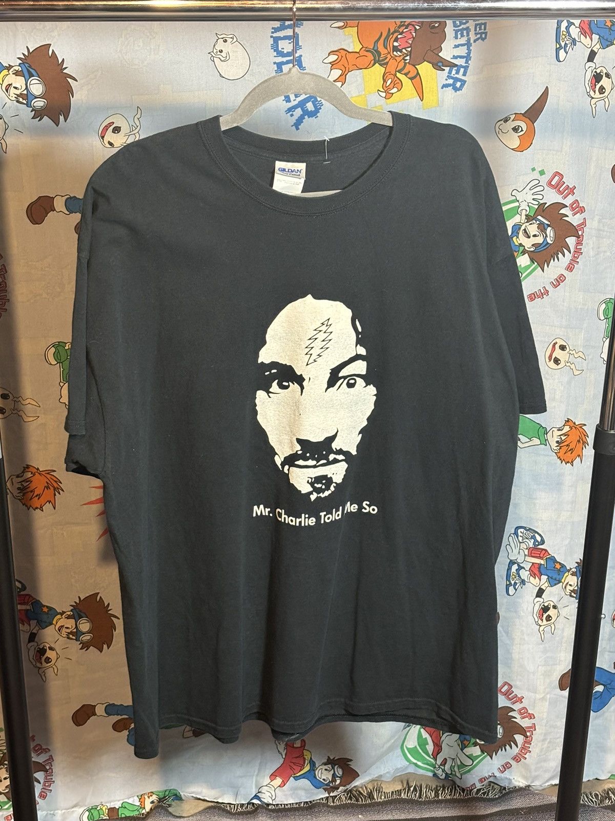 Gildan Charles Manson Black Tshirt Size US XXL / EU 58 / 5 - 1 Thumbnail