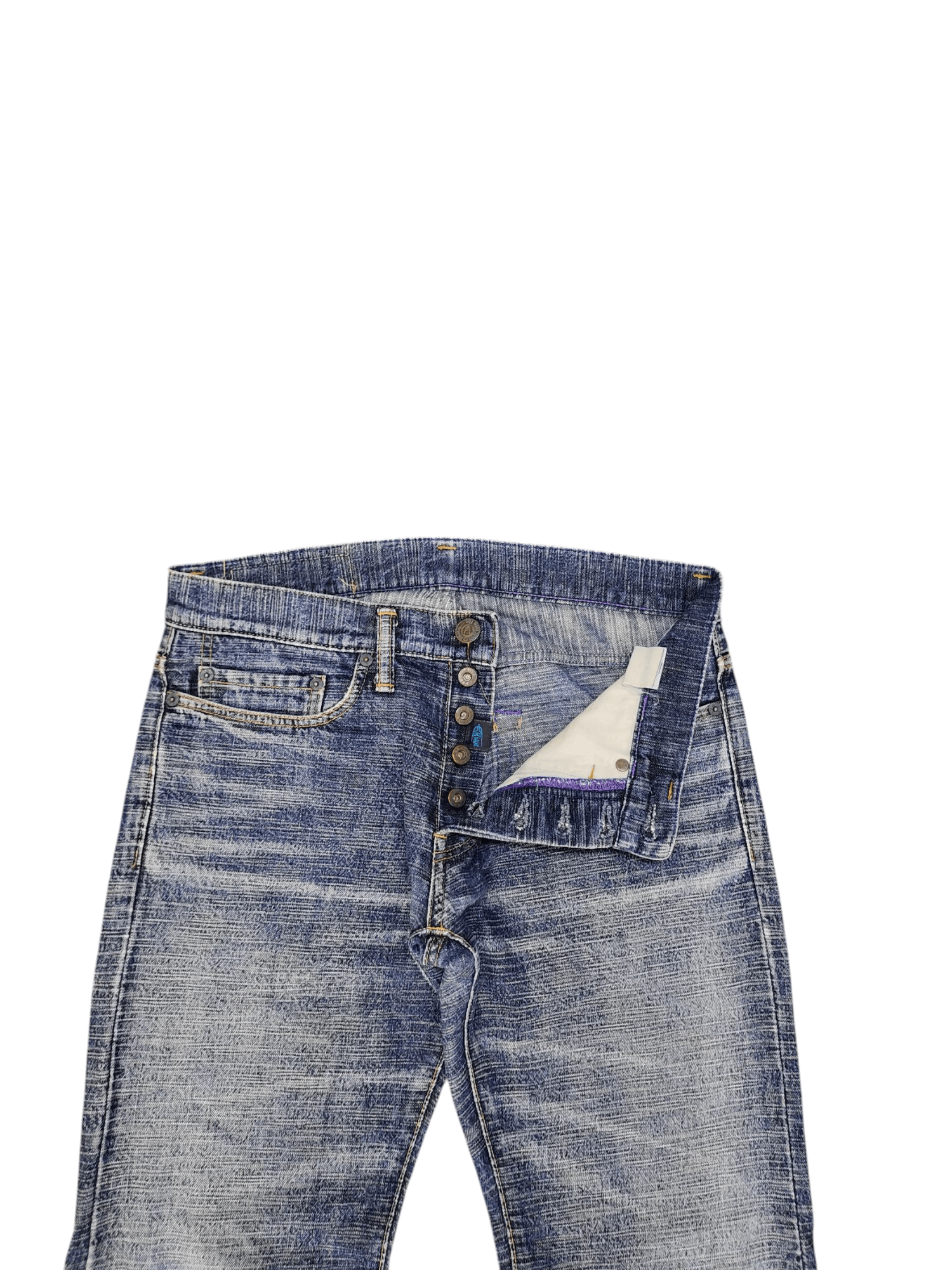 Hysteric Glamour × Undercover Vintage 90s Ku Raw Denim Japan Clawmark Slubby Denim Jeans Size US 29 - 7 Thumbnail