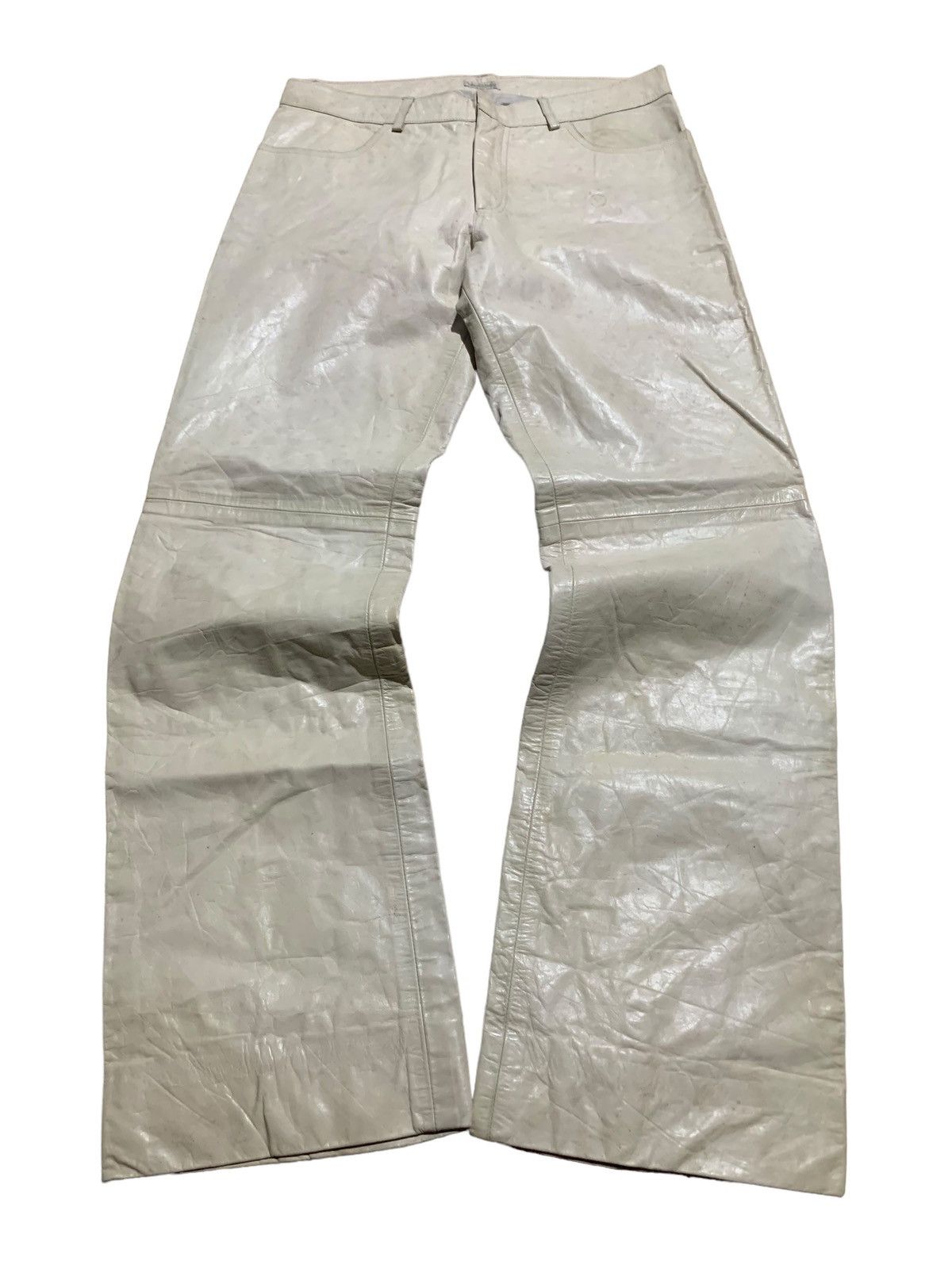 Vintage Vintage acetate flare leather pants made in canada Size US 32 / EU 48 - 1 Thumbnail