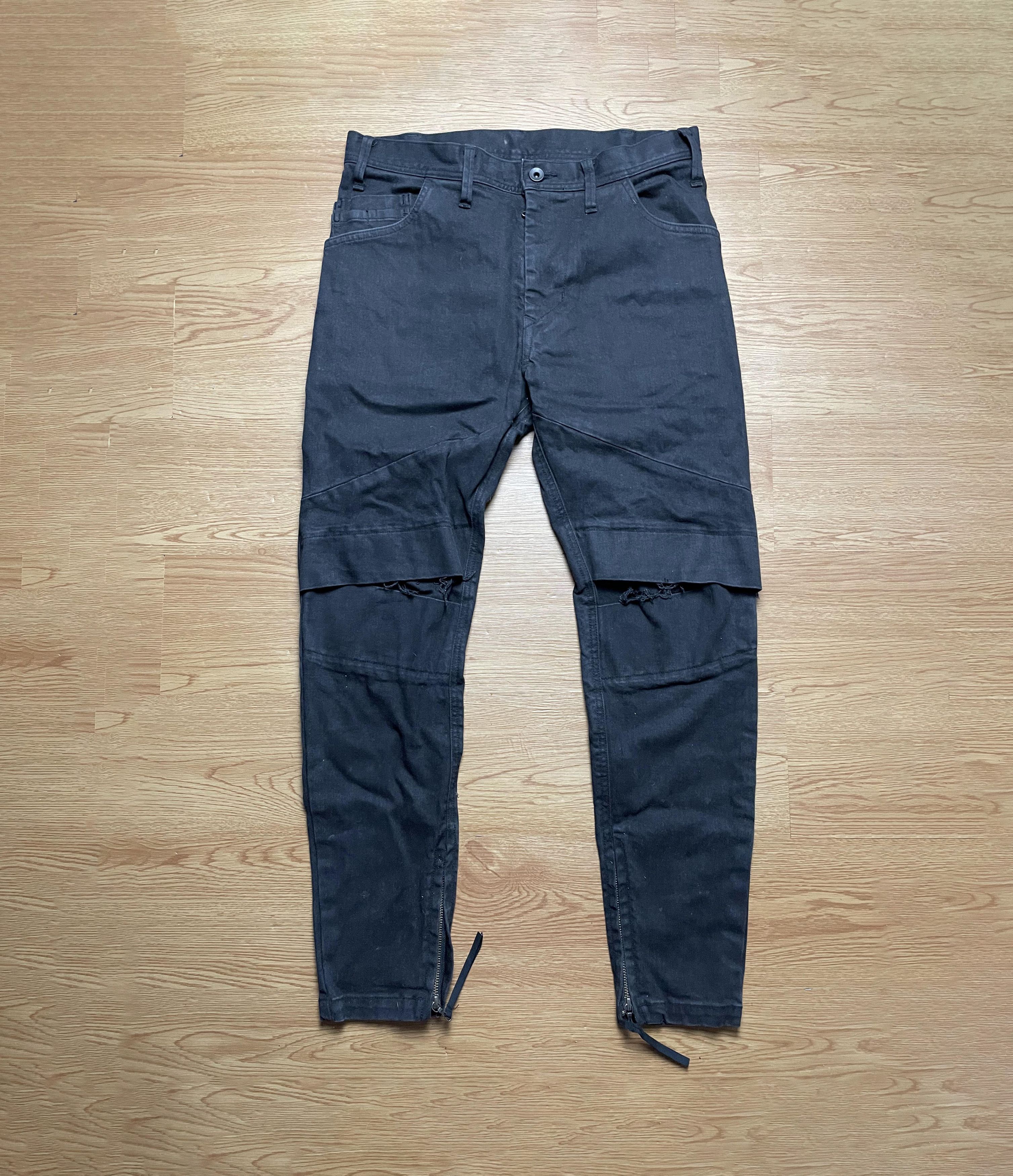 Julius Julius SS13 “vandalism:” Shredded Distressed Biker Denim