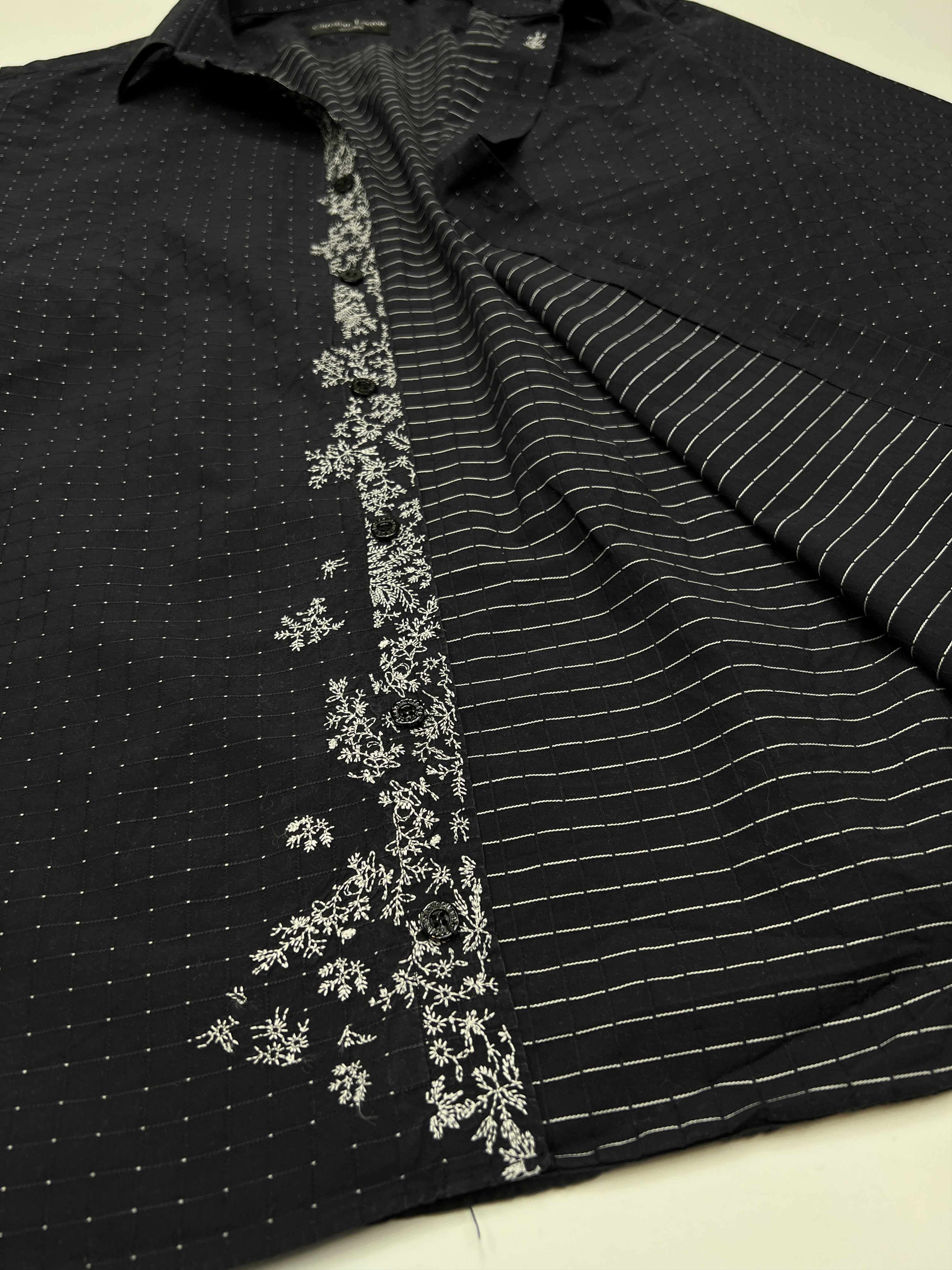 Christian Lacroix Vintage Christian Lacroix Homme Embroidered Button Up Shirt Size US M / EU 48-50 / 2 - 12 Thumbnail