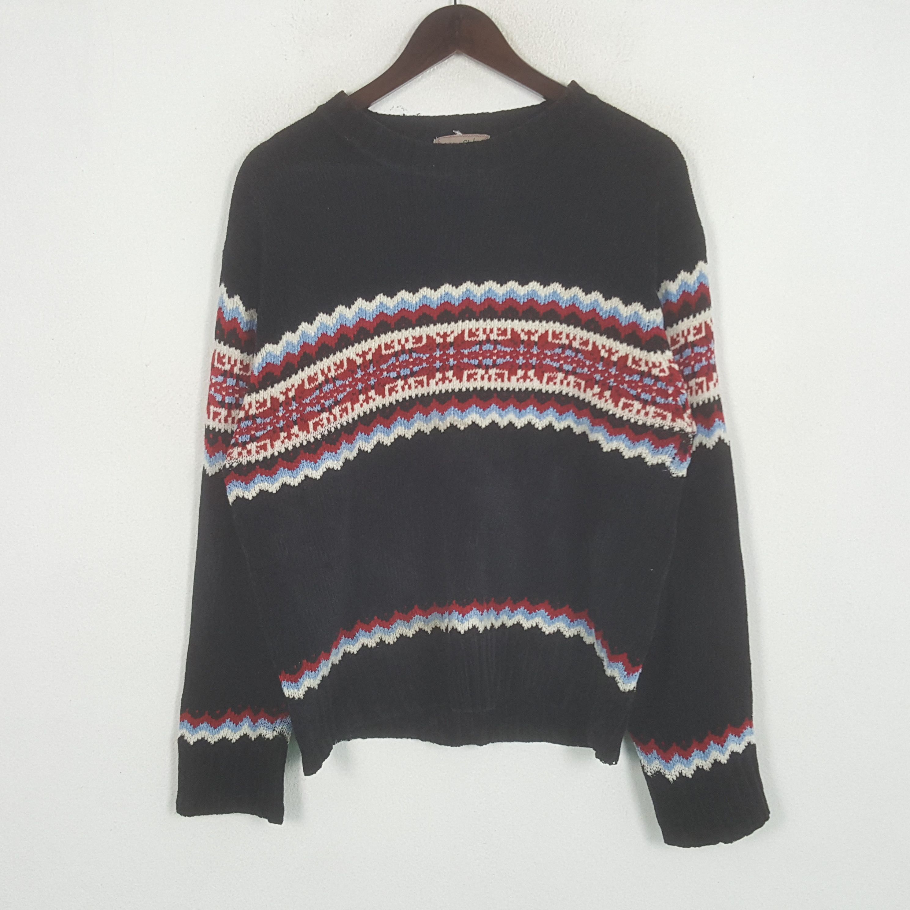 Japanese Brand Vintage Baboo Club Winter Knitted Sweatshirt Size US M / EU 48-50 / 2 - 1 Thumbnail