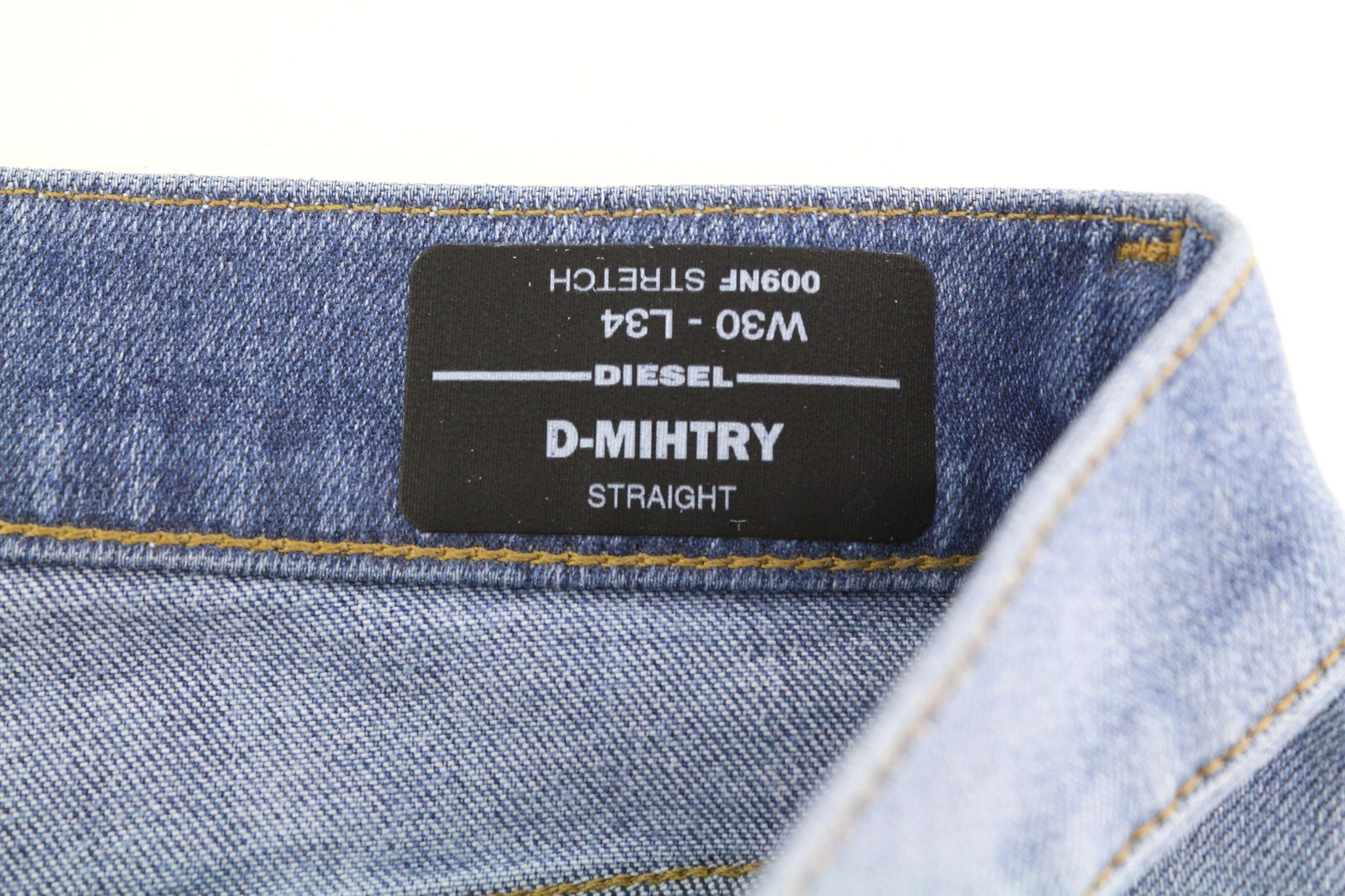 Diesel D-MIHTRY 009NF W30/L34 Straight Stretch Jeans 40185 Size US 30 / EU 46 - 6 Thumbnail