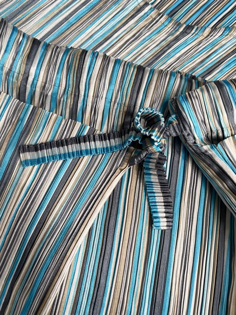 Issey Miyake Issey Miyake size:3 Soft satin pleated suit dress Size 31" - 5 Thumbnail