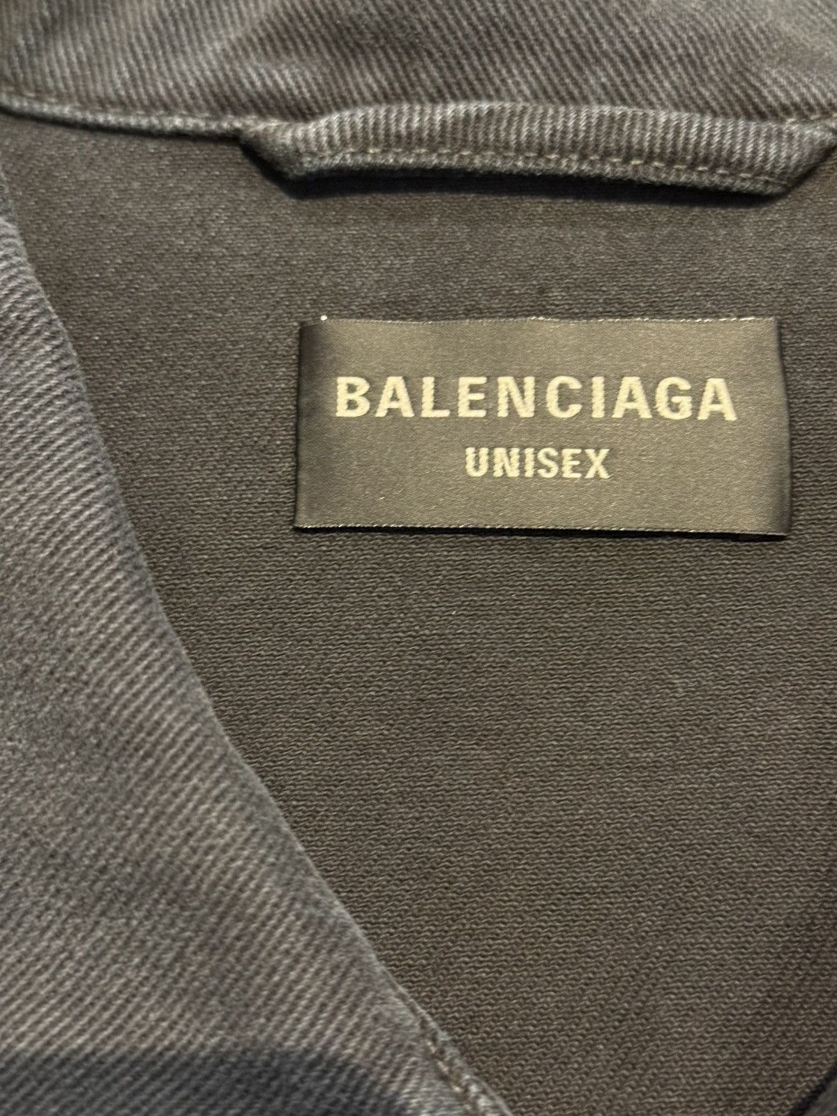 Balenciaga Pierced Denim Jacket Size US L / EU 52-54 / 3 - 4 Thumbnail