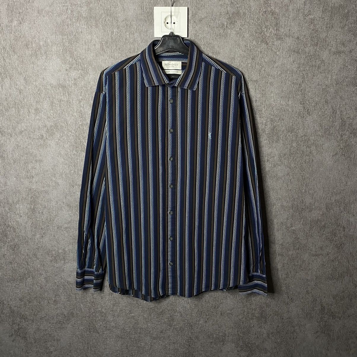 Vintage × Yves Saint Laurent Crazy Vintage YSL shirt Yves Saint Laurent Size US L / EU 52-54 / 3 - 1 Thumbnail