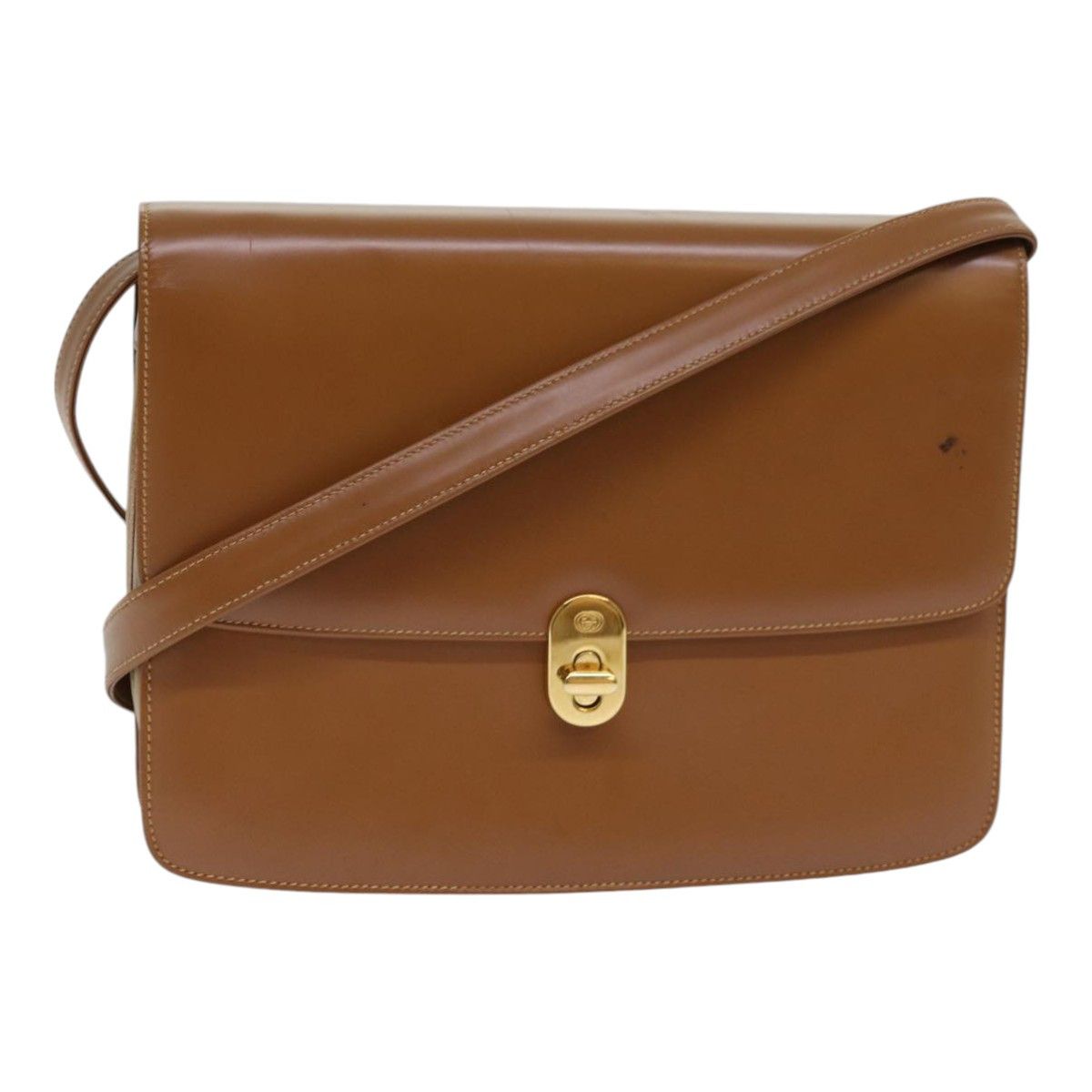 Gucci Brown Leather Shoulder Bag (Pre-Owned) Size ONE SIZE - 1 Thumbnail