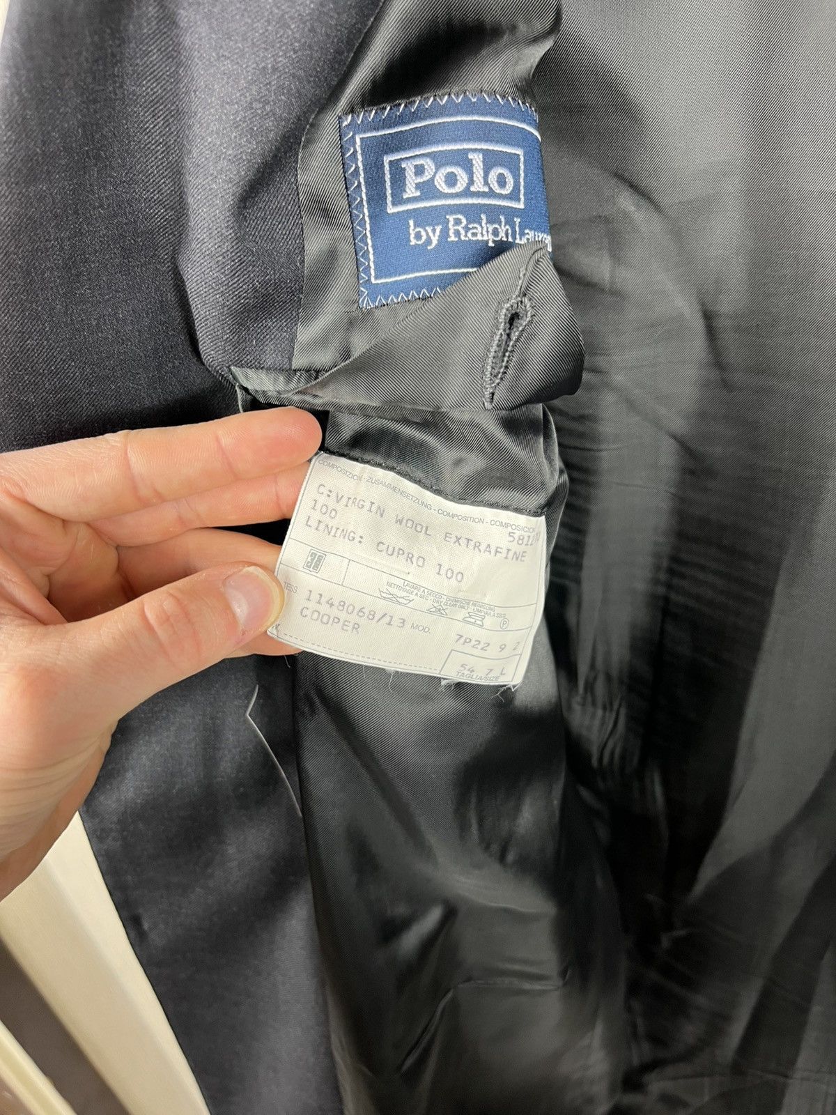 Polo Ralph Lauren × Ralph Lauren × Vintage Vintage Polo by Ralph Lauren extrafine wool blazer jacket Size 54L - 18 Thumbnail