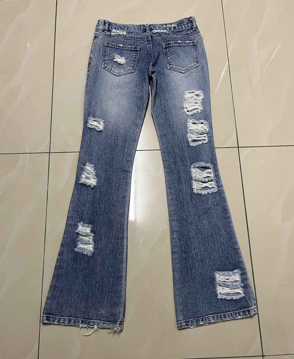 Hysteric Glamour Flare Jeans Jean & Louis distressed low rise bootcut F1 Size US 28 / EU 44 - 11 Thumbnail