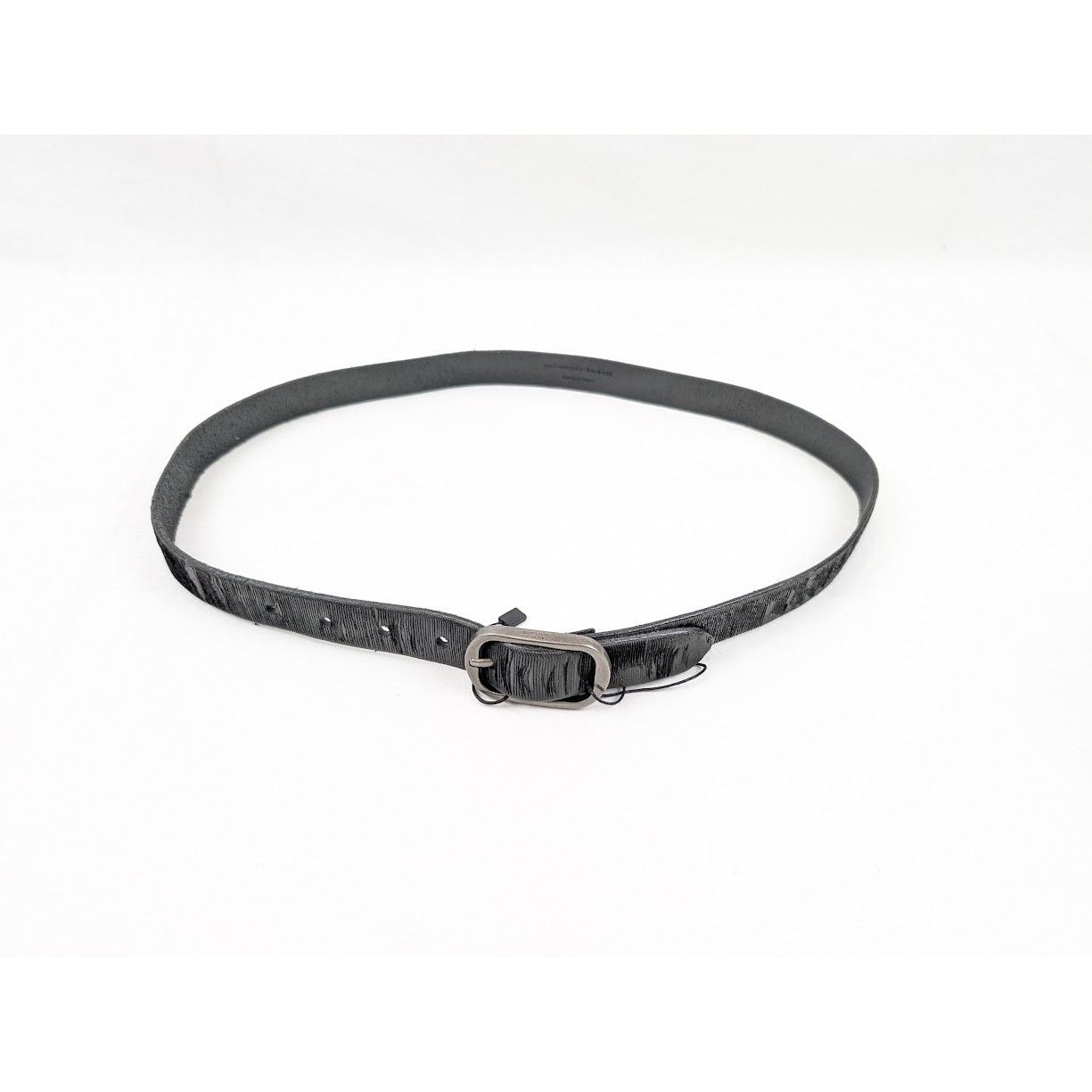 Saint Laurent Paris o1rshd1 Size: 90 CM / Distressed Python Belt in Black Size 36 - 10 Thumbnail