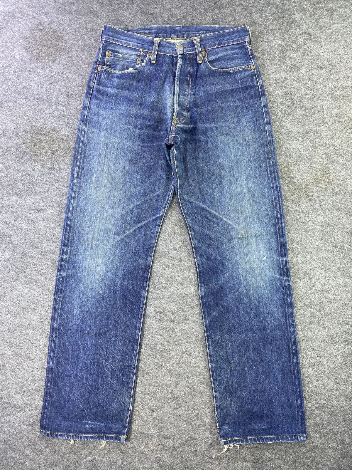 Japanese Brand Studio D Artisan Buckle Back Selvedge Jeans - J880 Size US 29 - 1 Thumbnail