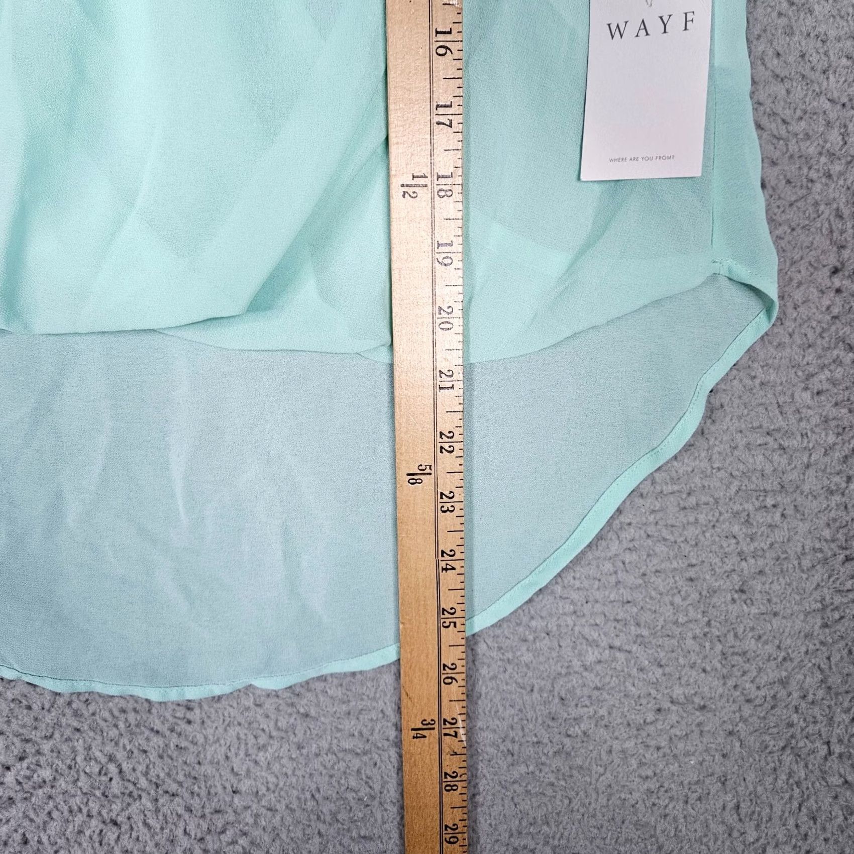 Vintage WAYF Where Are You From Women’s V-Neck Sleeveless Chiffon Top Size S Green Casual Shirt Blouse Size S / US 4 / IT 40 - 3 Thumbnail