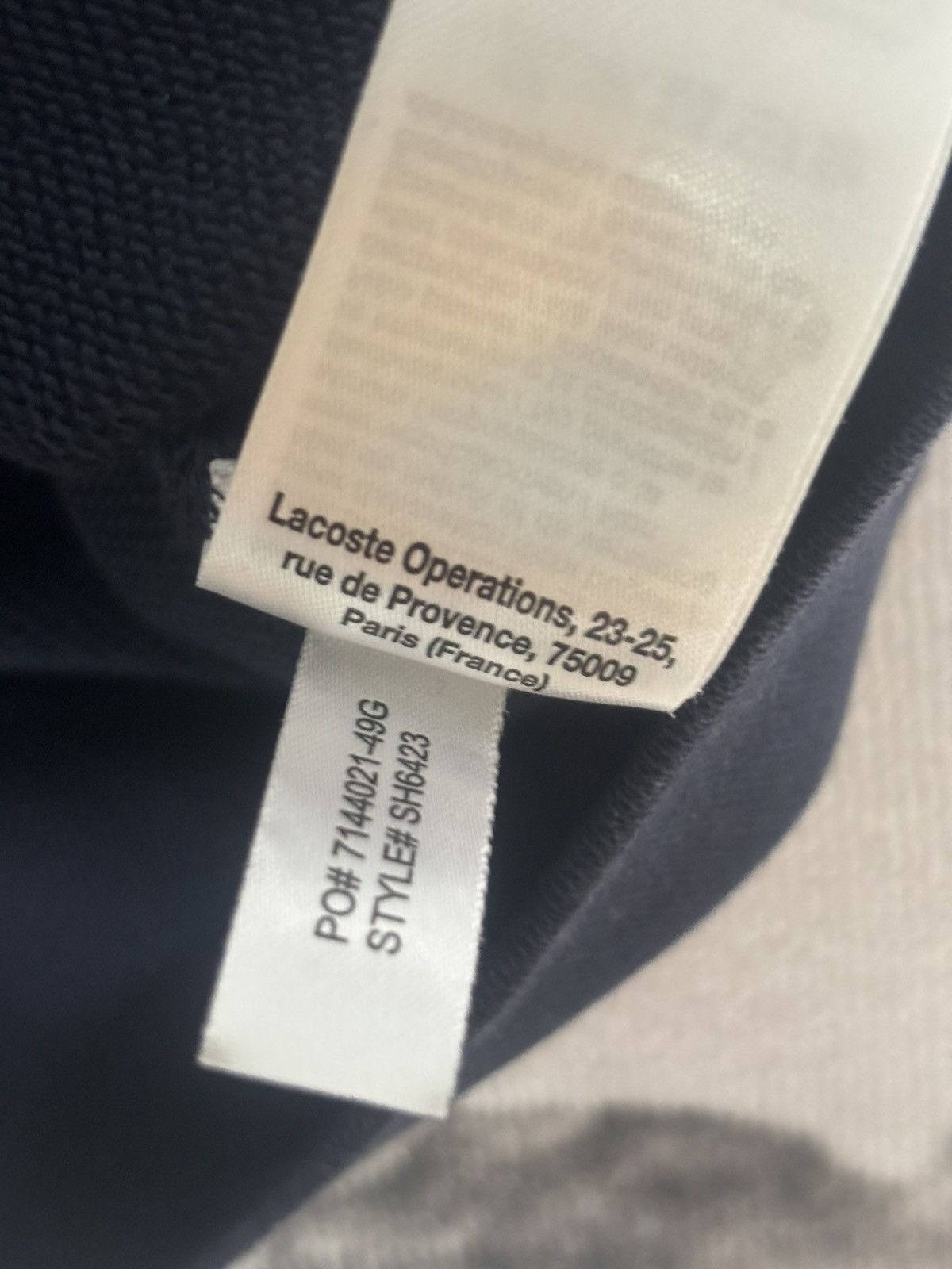 Lacoste Blue Lacoste sweatshirt size M/L white crocodile logo Size US L / EU 52-54 / 3 - 9 Thumbnail