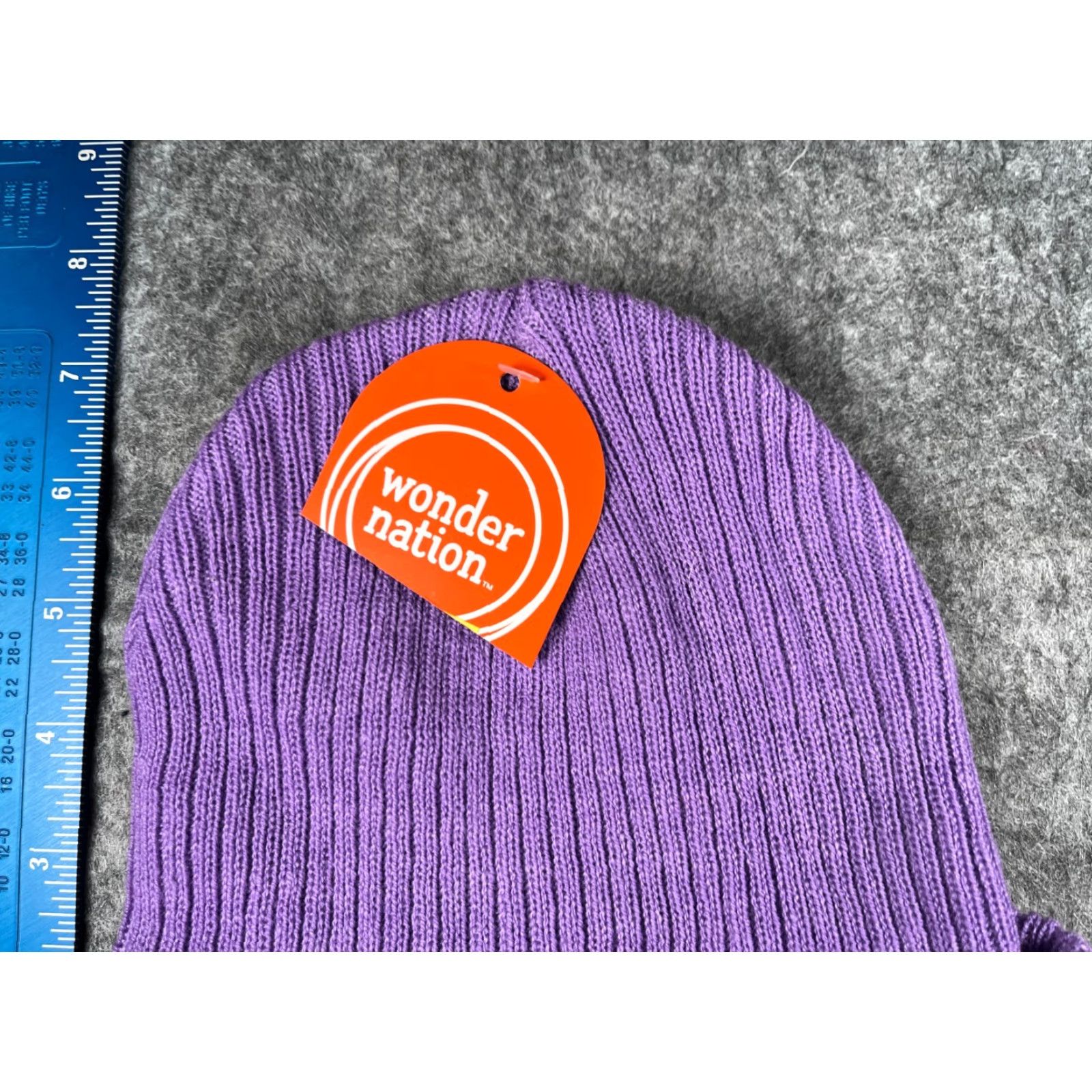 Vintage Wonder Nation Beanie Hat One Size Purple Knit Polyester Women Ski NEW Size ONE SIZE - 3 Thumbnail