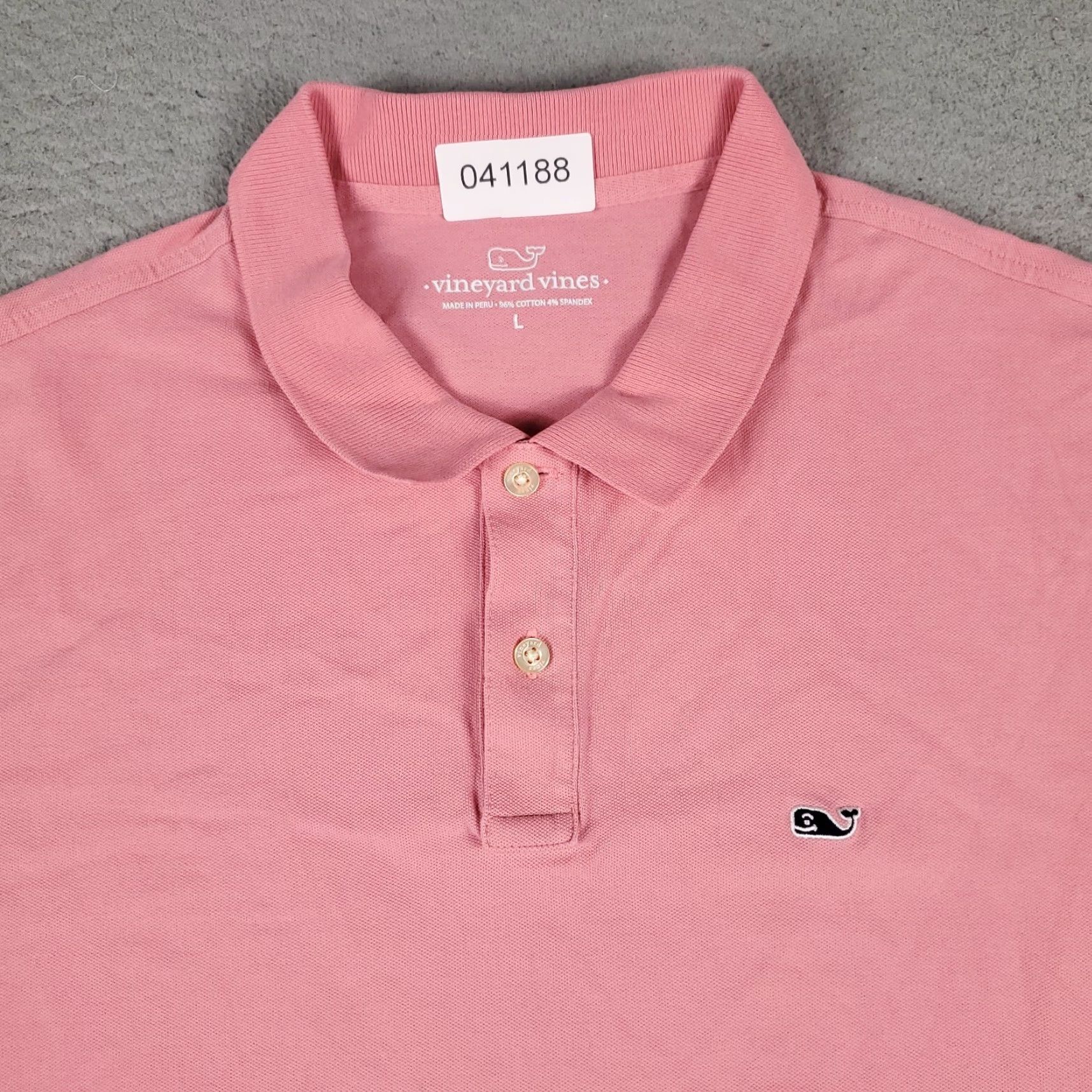 Vineyard Vines VINTAGE Vineyard Vines Polo Shirt Mens Large Pink Whale Solid Short Sleeve Shirt Adult Large Pink Modern Classic Preppy Mens Size US L / EU 52-54 / 3 - 2 Thumbnail