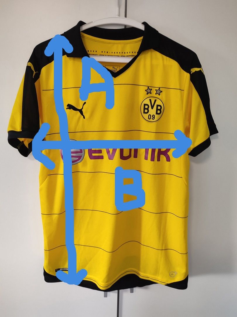 Puma BORUSSIA DORTMUND 2015-16 HOME FOOTBALL Kit SHIRT Size US M / EU 48-50 / 2 - 2 Thumbnail