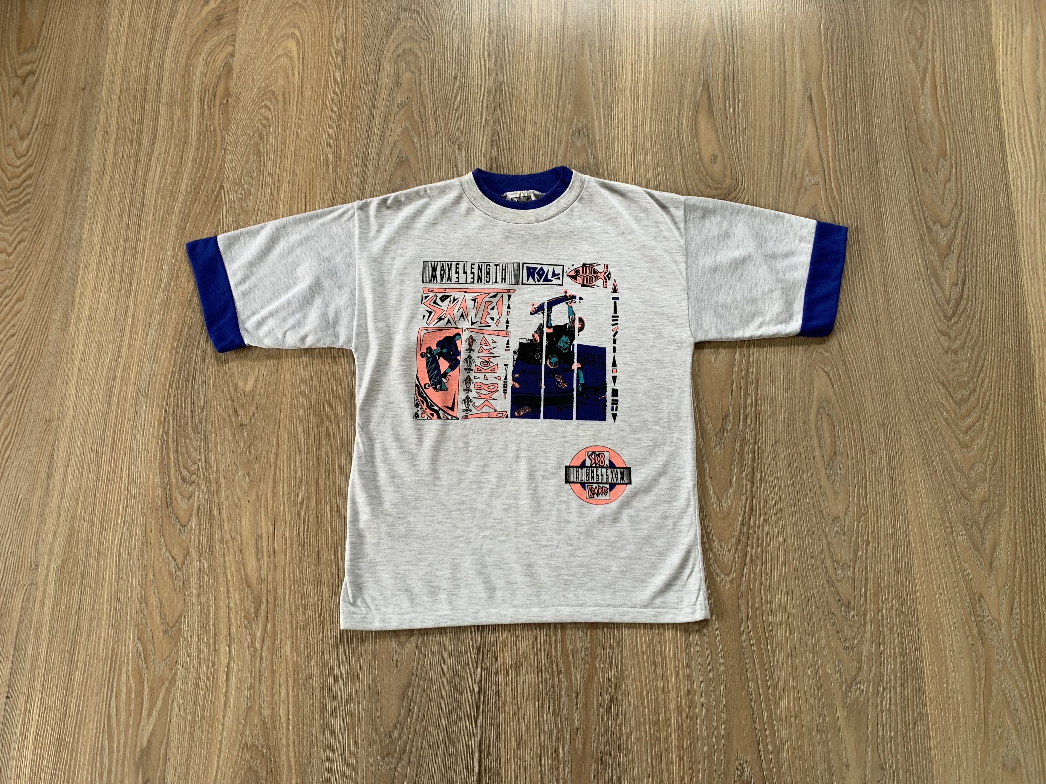 Other Rare Vintage SOS 90s Cotton Skating Printed T Shirt Size US L / EU 52-54 / 3 - 1 Thumbnail