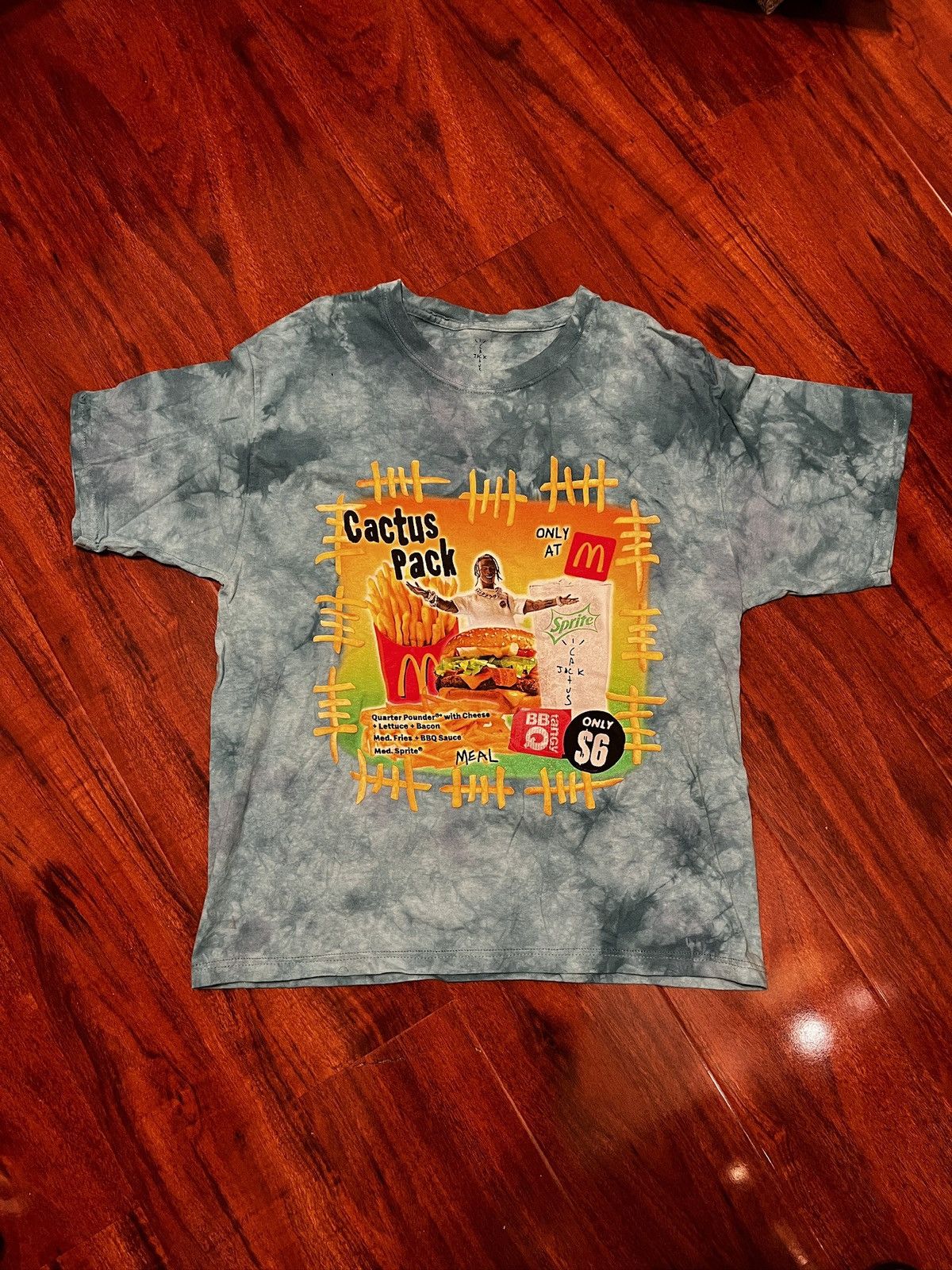 Travis Scott Travis Scott McDonald’s Tie Dye Cropped Tee Size L Size US L / EU 52-54 / 3 - 1 Thumbnail