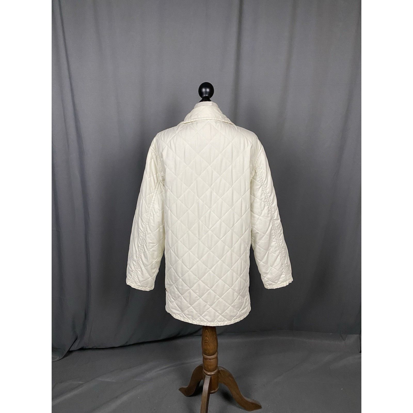 Burberry Burberry Nova Check Vintage Women's White Beige Quilted Jack Size XS / US 0-2 / IT 36-38 - 8 Thumbnail