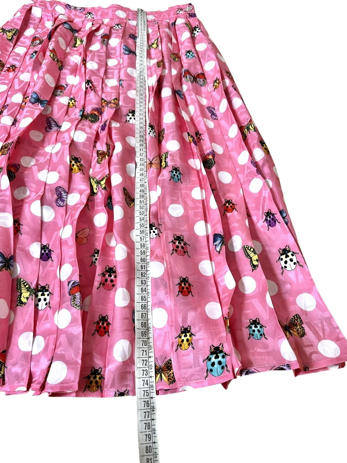 Versace Versace pink pleated midi skirt with butterflies Size 28" / US 6 / IT 42 - 11 Thumbnail
