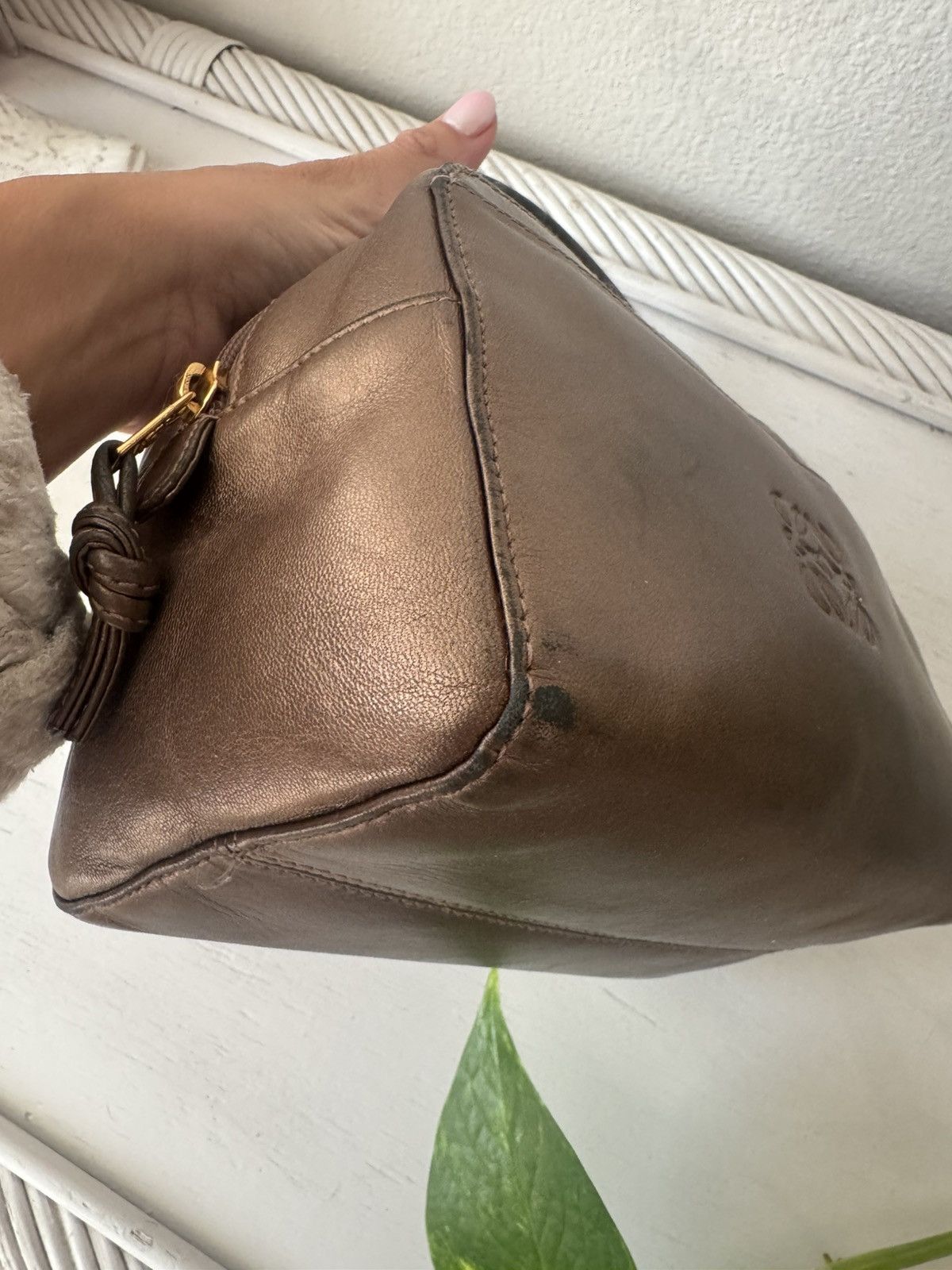 Loewe Loewe Mini Top Handle Bag – Bronze leather Size ONE SIZE - 17 Thumbnail