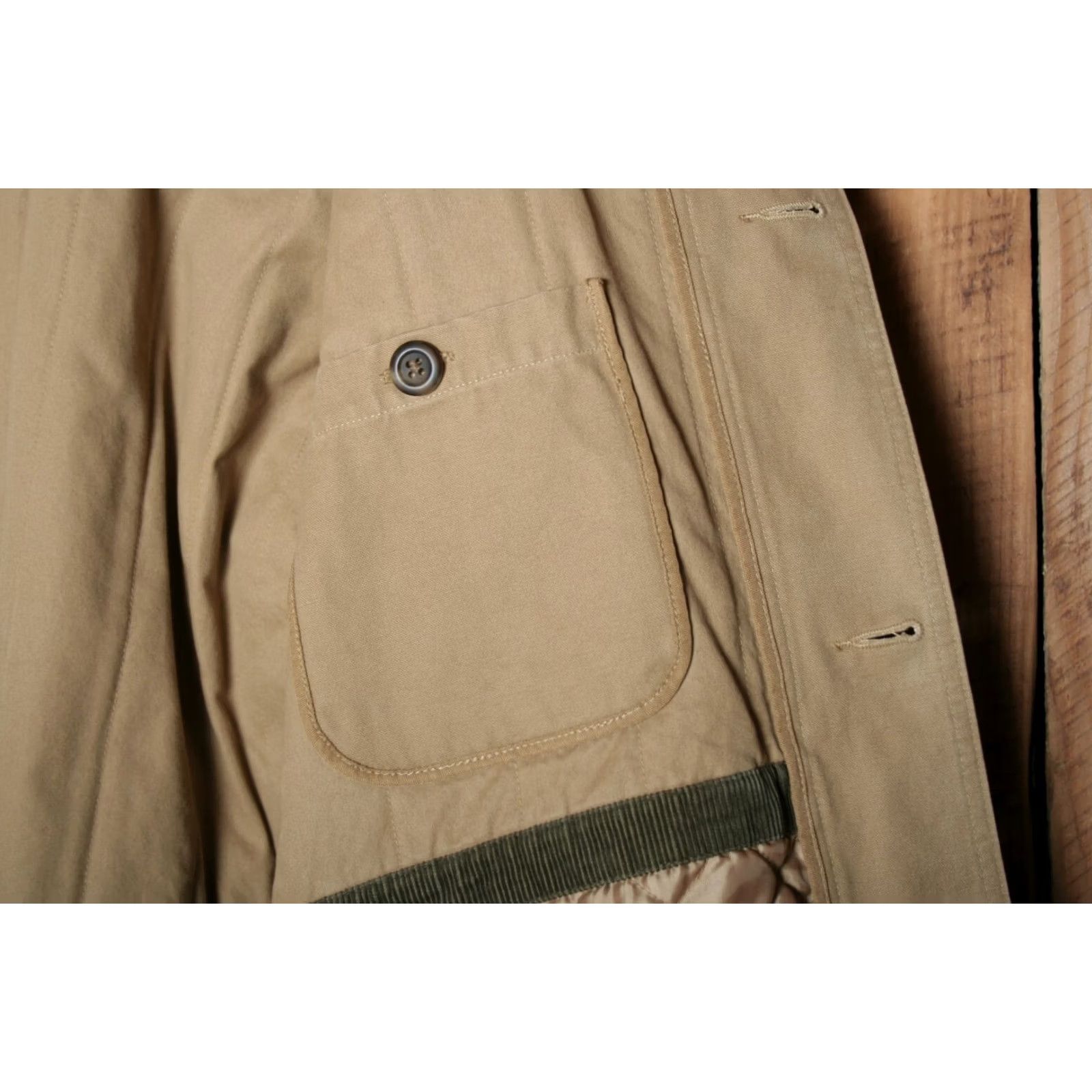 Gap GAP Tan Canvas Quilt Lined Chore Coat Men's L Corduroy Collar Barn Coat Size US L / EU 52-54 / 3 - 4 Thumbnail