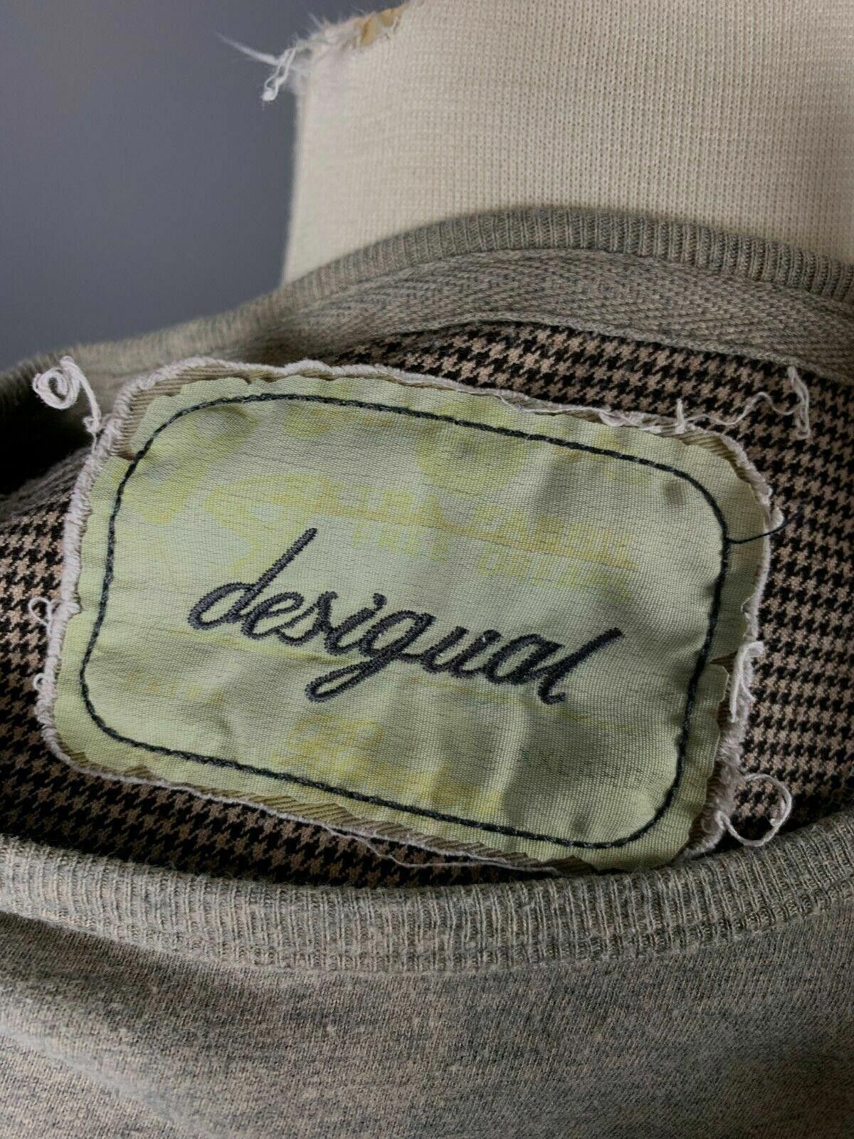 Desigual Desigual Grey Big Logo Pullover Sweatshirt Sweater Size 2XL Size US XXL / EU 58 / 5 - 8 Thumbnail